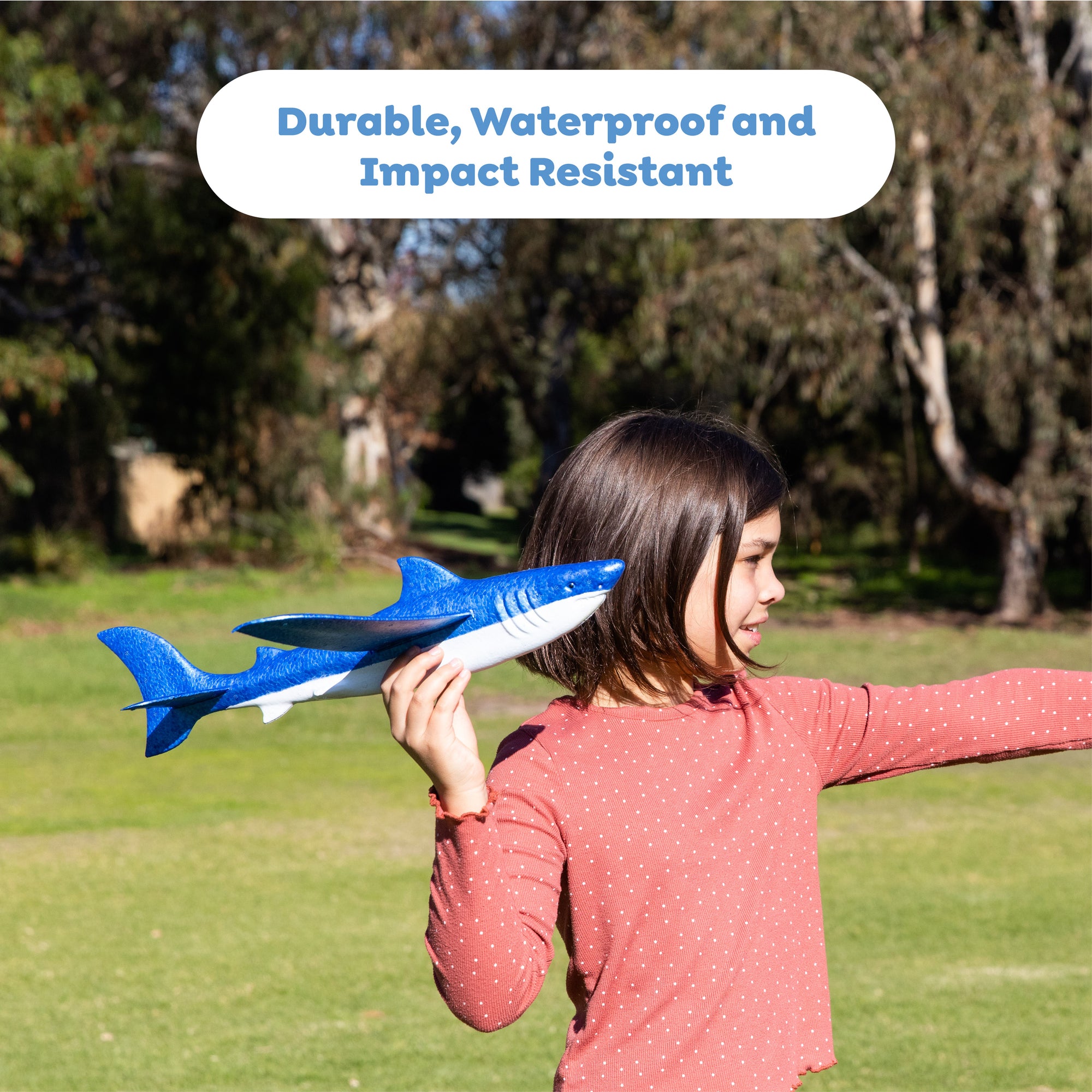 Tiger: 18" Shark Glider Foam Flying Toy ?C Soar the Skies! - Image 4