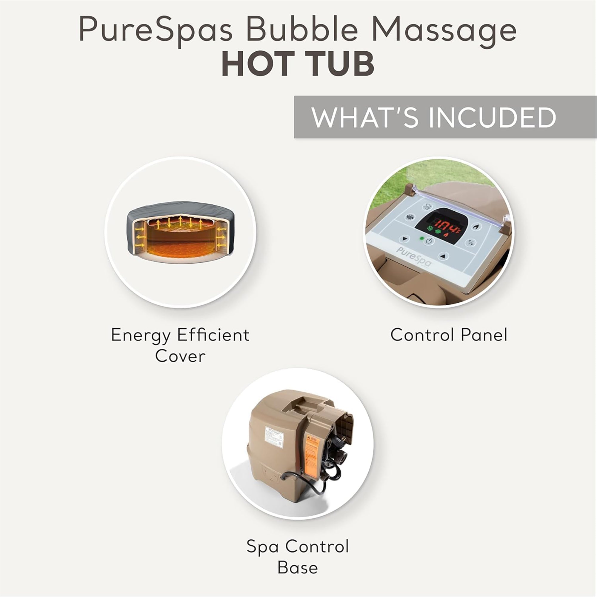 Intex PureSpa Sahara Tan 6-Person Inflatable Hot Tub ?C 85" Round with Jets - Image 5