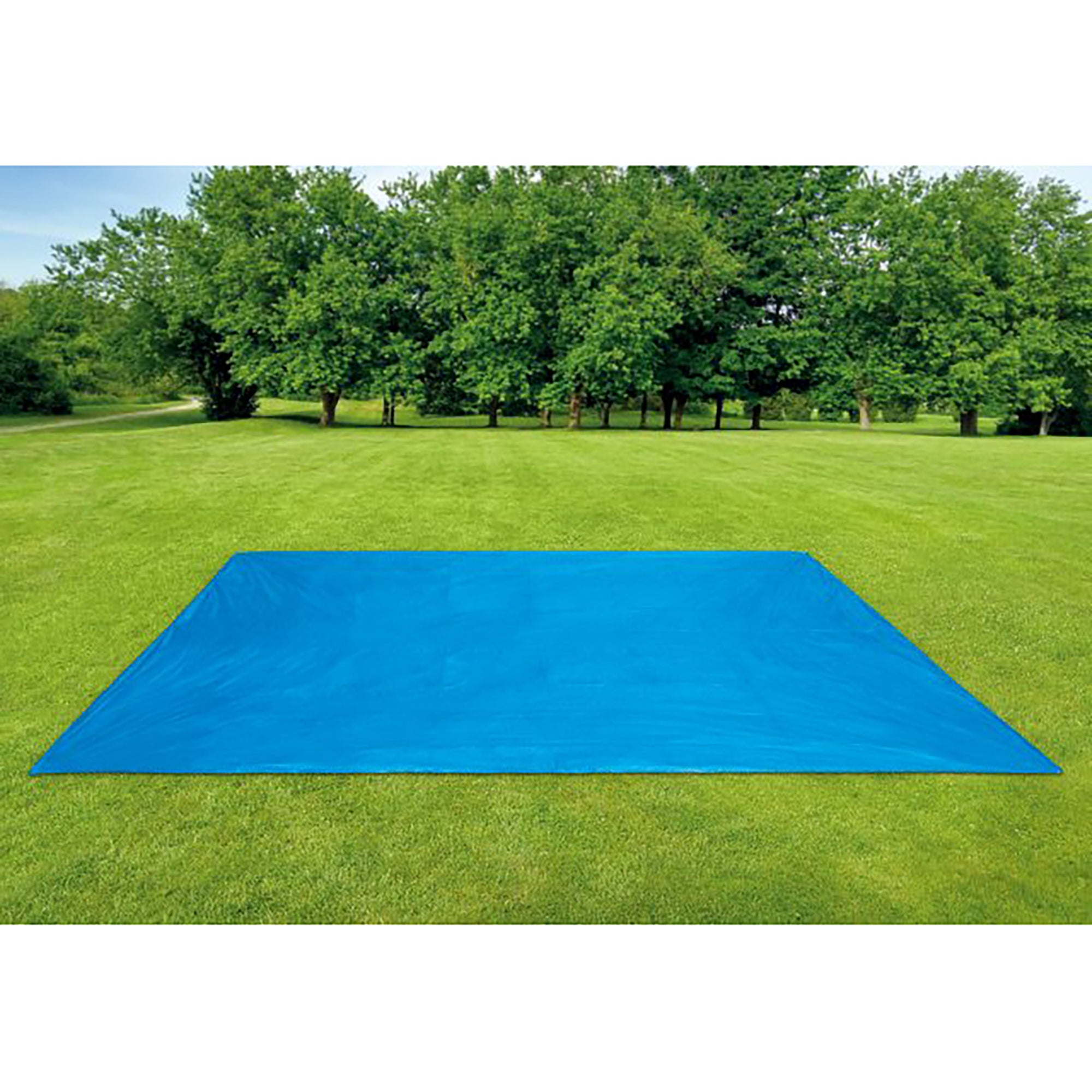 Intex Durable Blue Pool Ground Cloth for 8-15ft Round Above Ground Pools - Image 2
