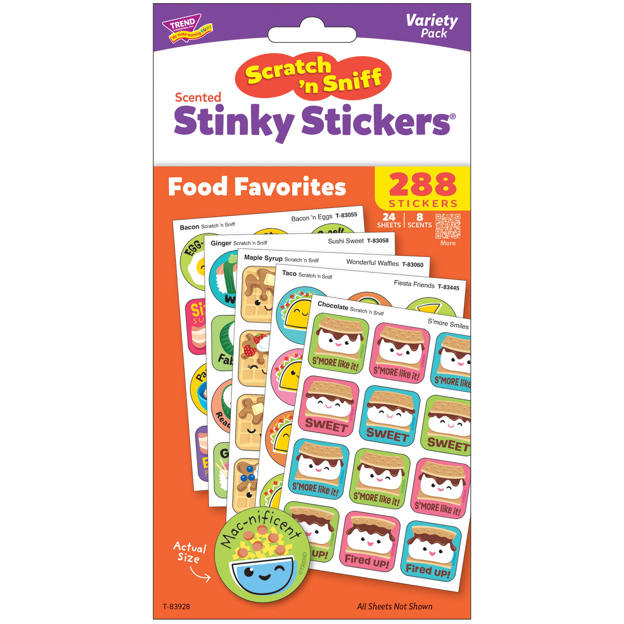 TREND Retro Food Favorites Scratch 'N Sniff Stickers - 288ct with 8 Scents