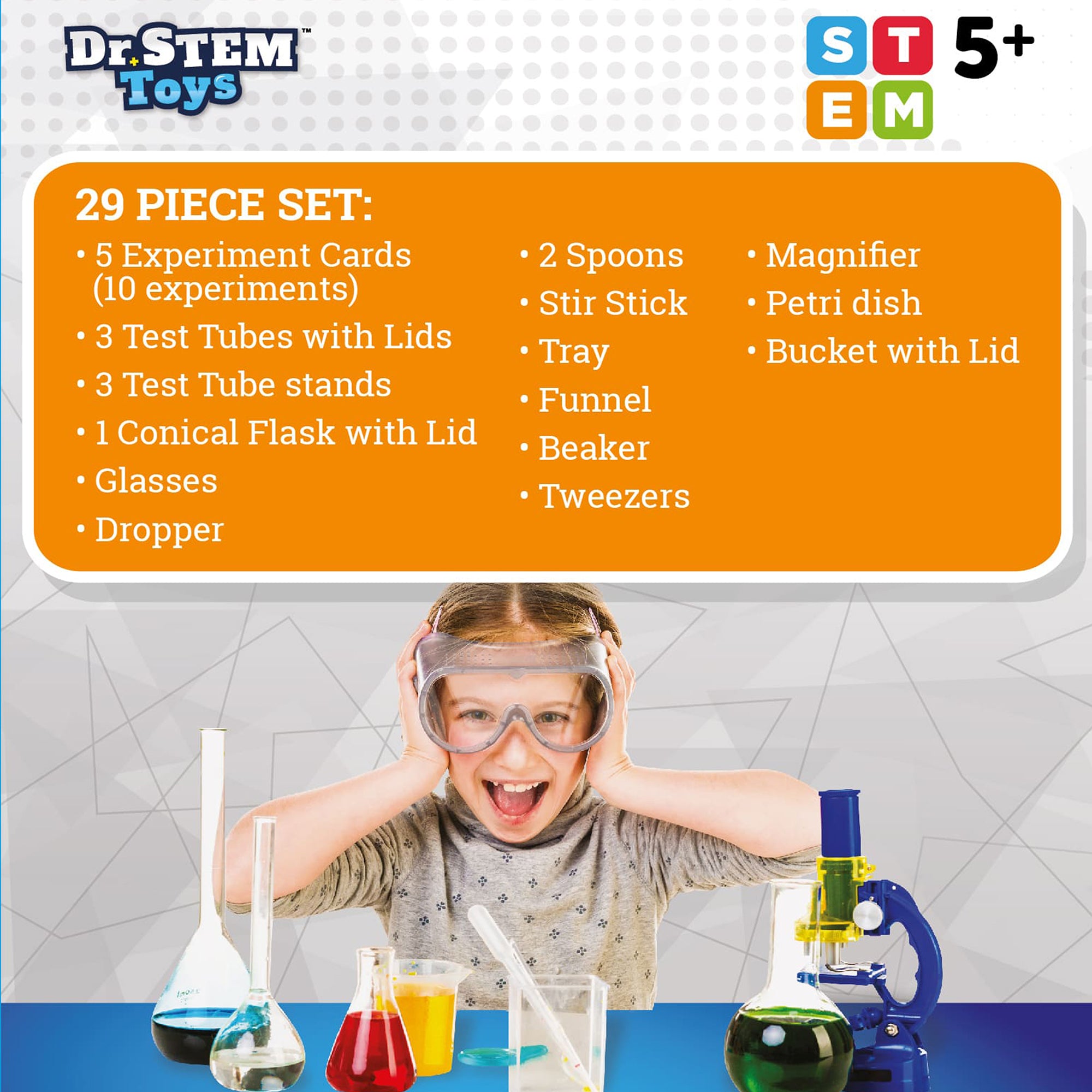 Dr. STEM Chemistry Adventure Set - 10 Experiment Kit for Kids Age 5+ - Image 5