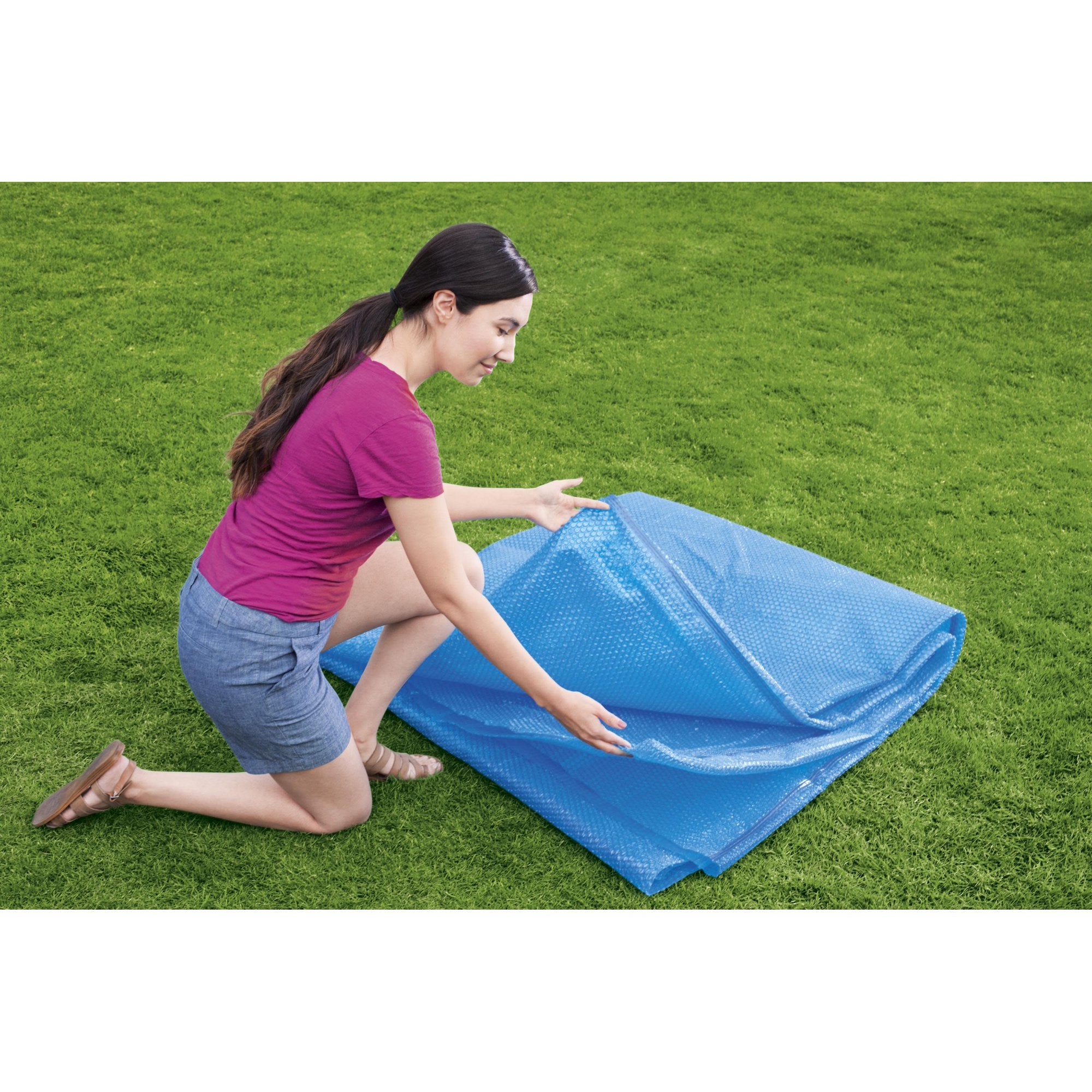 Bestway Flowclear 12' Solar Pool Cover for Warm, Clean Water - Image 3