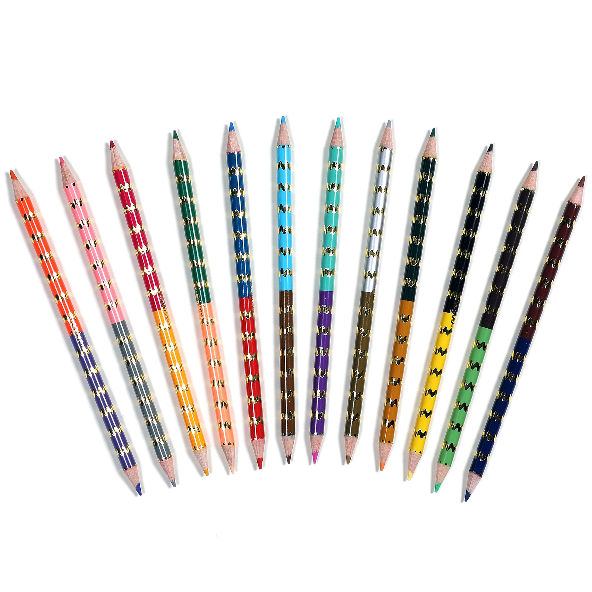 eeBoo Mushroom Double-Sided Color Pencils - 12pc Set - Image 2