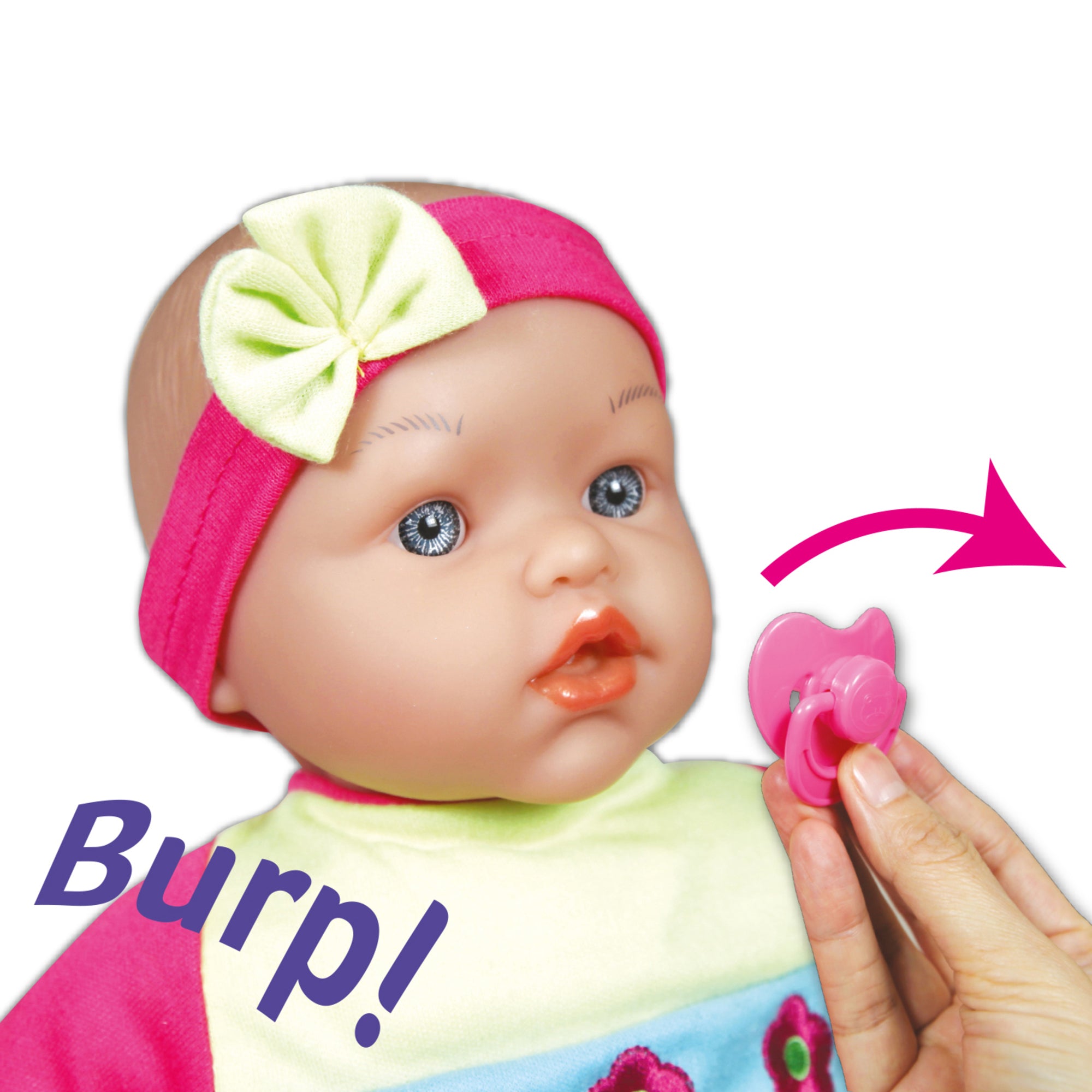 Lissi 15 inch Floral Interactive Baby Doll with Accessories - Image 5