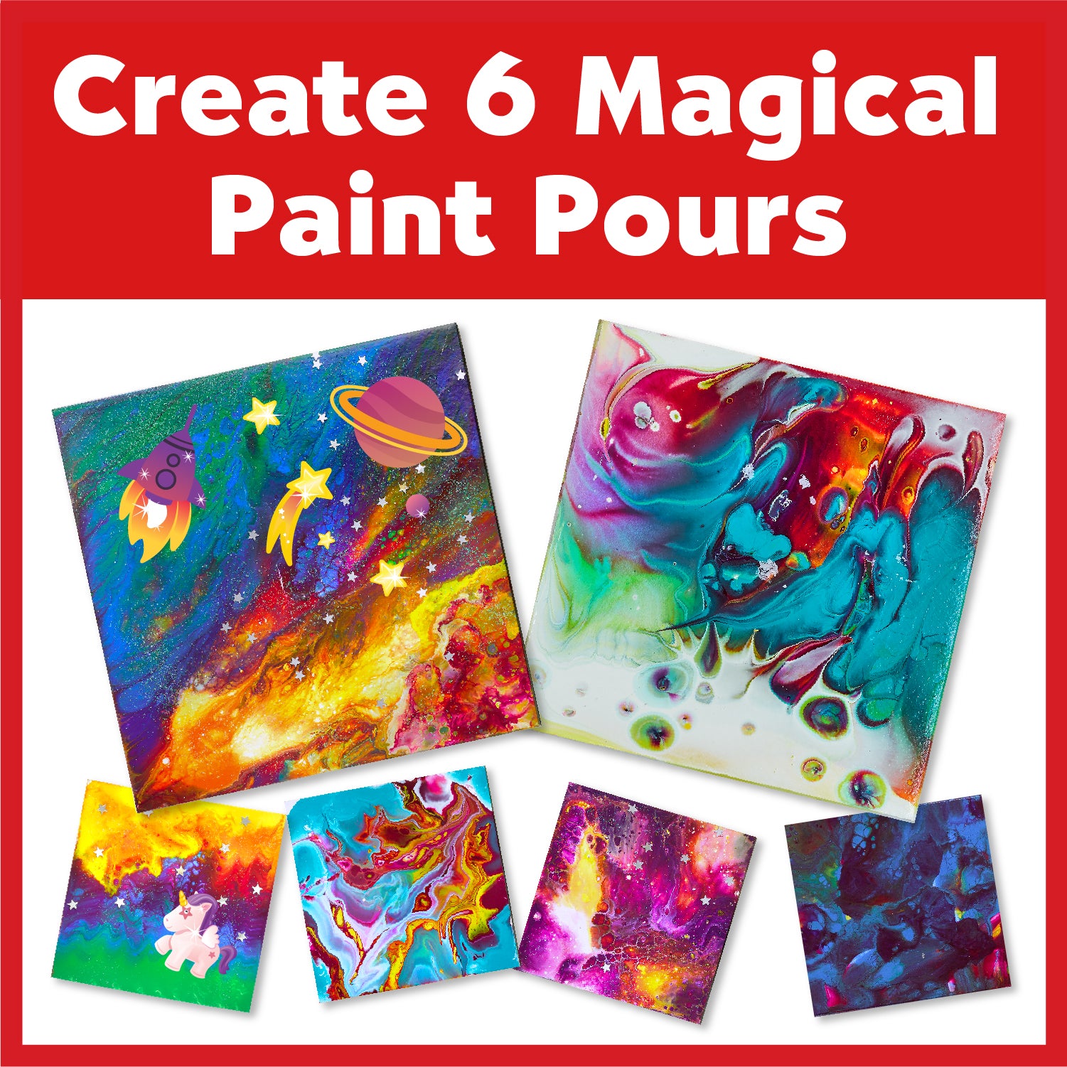 Faber-Castell Do Art Paint Pour Studio - Color Splash Kit - Image 2