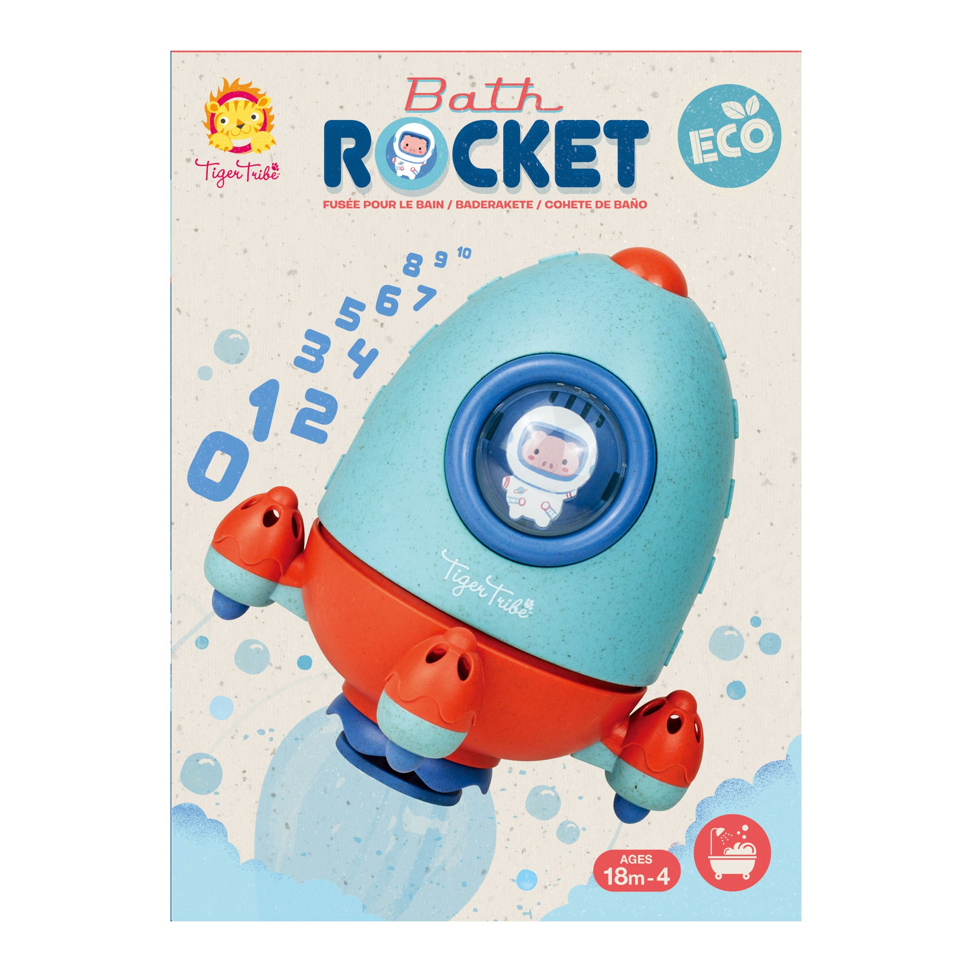 Tiger Tribe Bath Rocket ECO ?C Colorful Water Adventure Toy