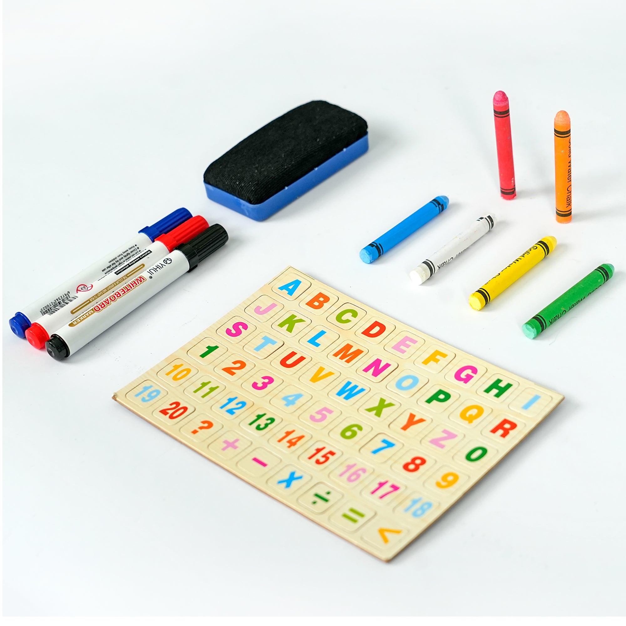 Easy Playhouse Wooden Tabletop Art Easel - Magnetic Double-Sided Chalk & Whiteboard - Image 5