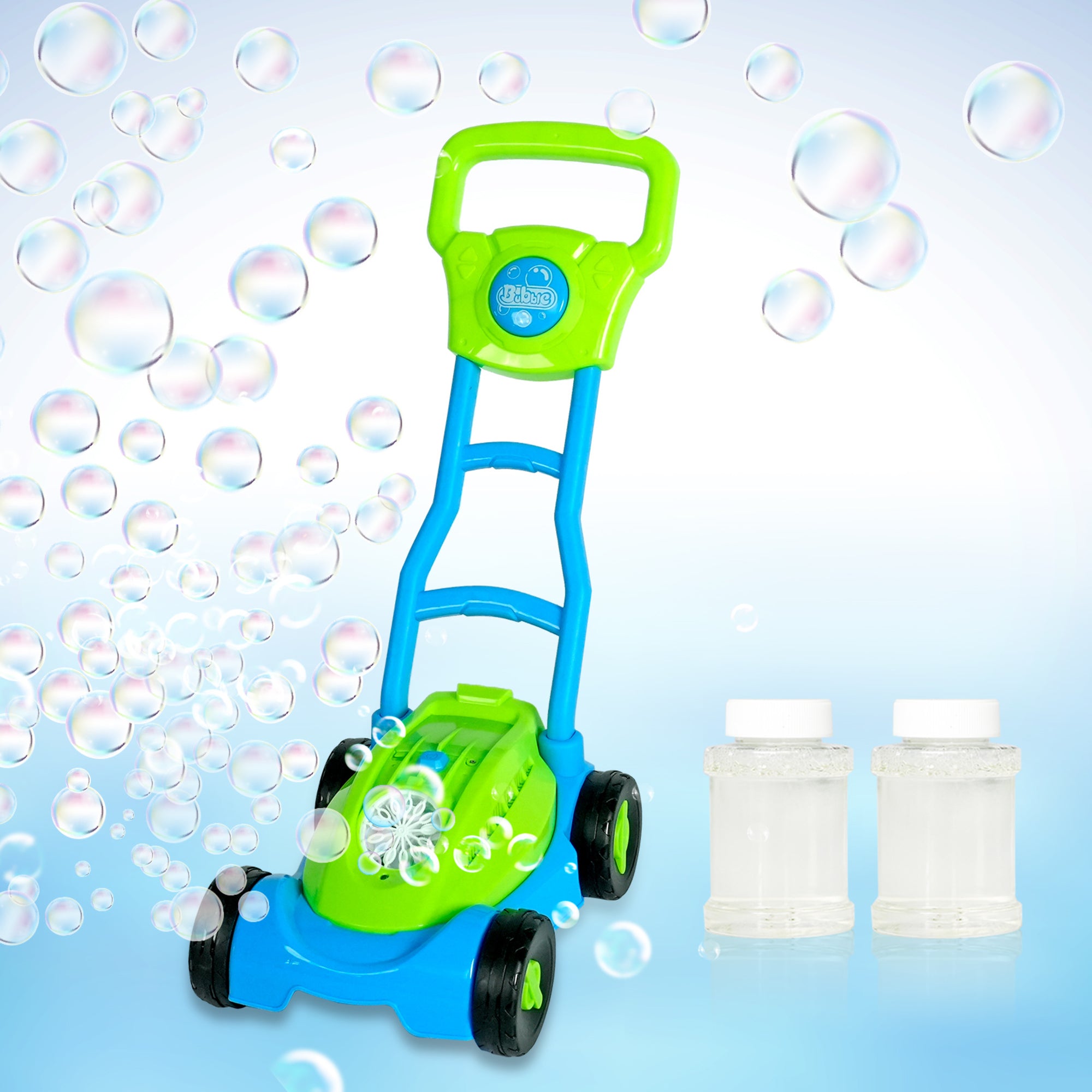 Easy Playhouse Bubbly Lawn Mower Machine, Outdoor Fun with Lights and Sounds - Image 2