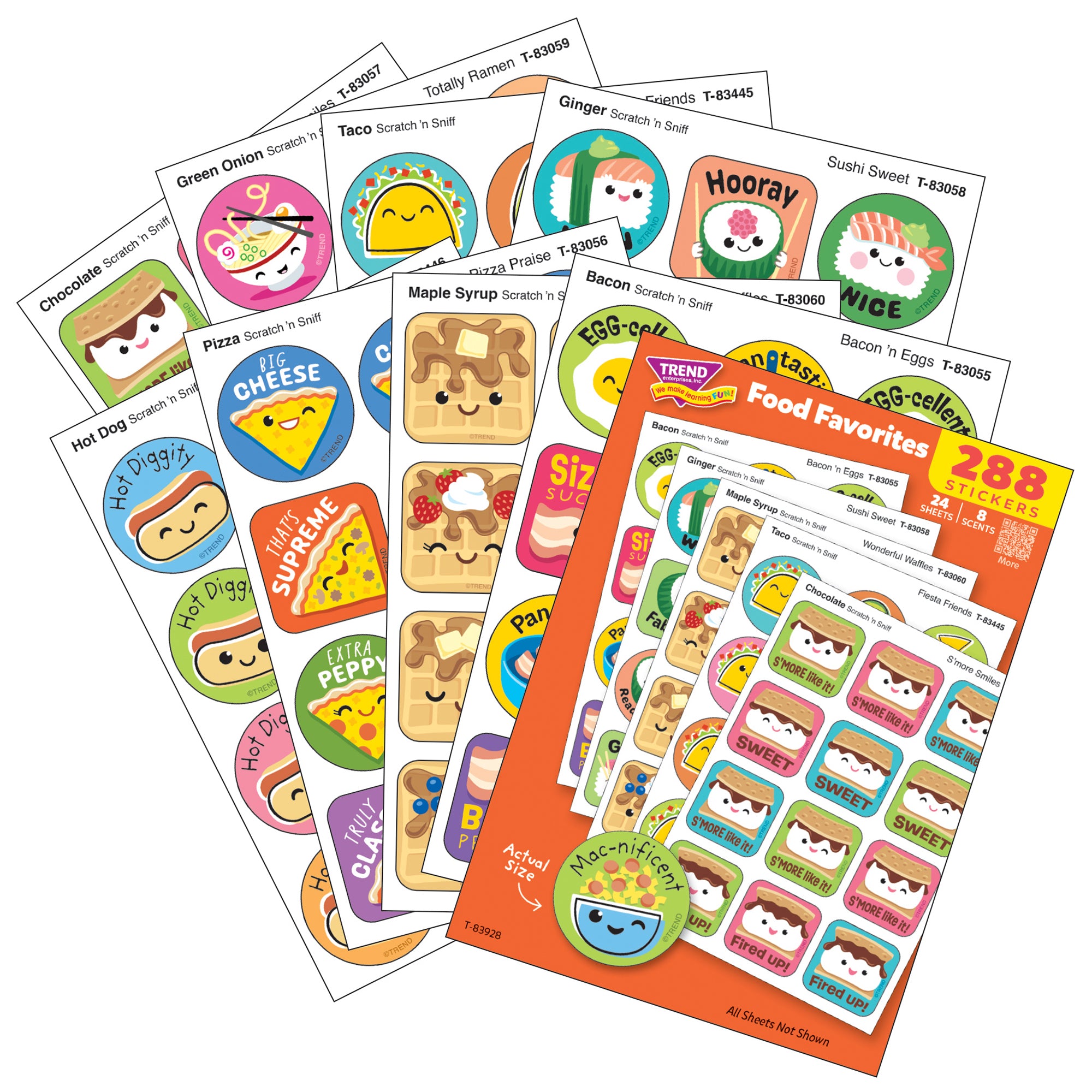 TREND Retro Food Favorites Scratch 'N Sniff Stickers - 288ct with 8 Scents - Image 2