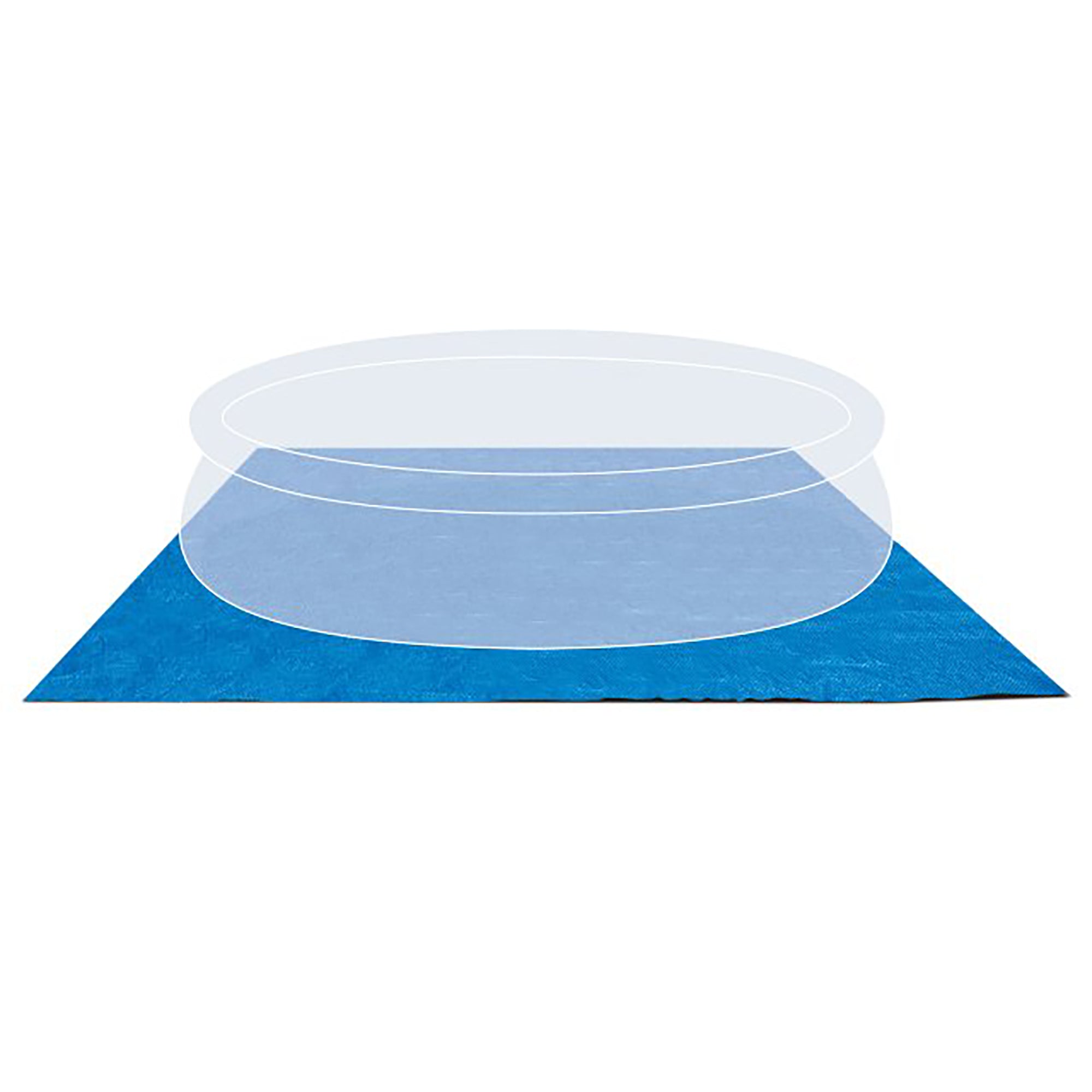 Intex Durable Blue Pool Ground Cloth for 8-15ft Round Above Ground Pools - Image 5