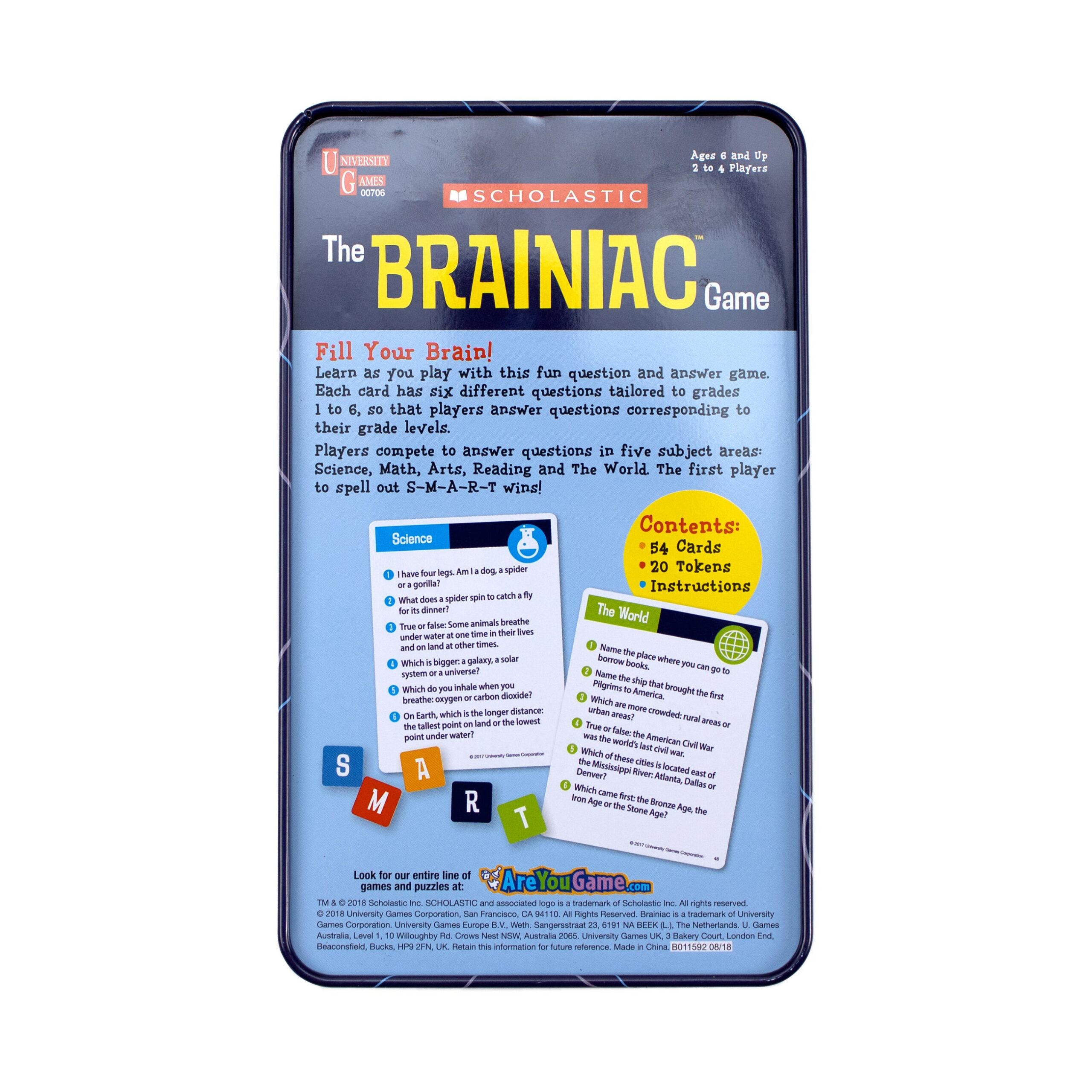 Scholastic Brainiac Game Tin - Interactive Trivia Challenge - Image 2