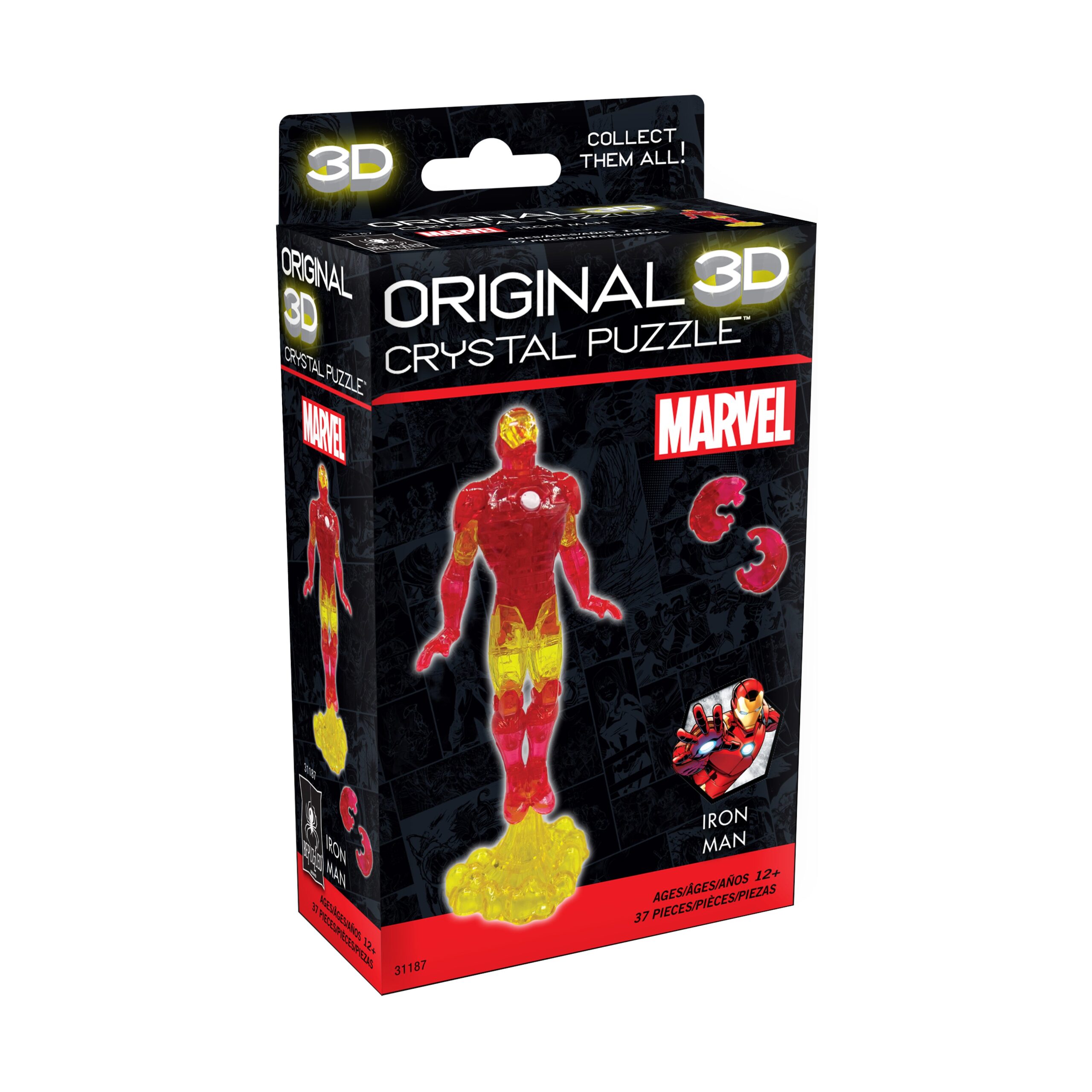 Marvel Iron Man 3D Crystal Puzzle - 37 Pieces - Image 2