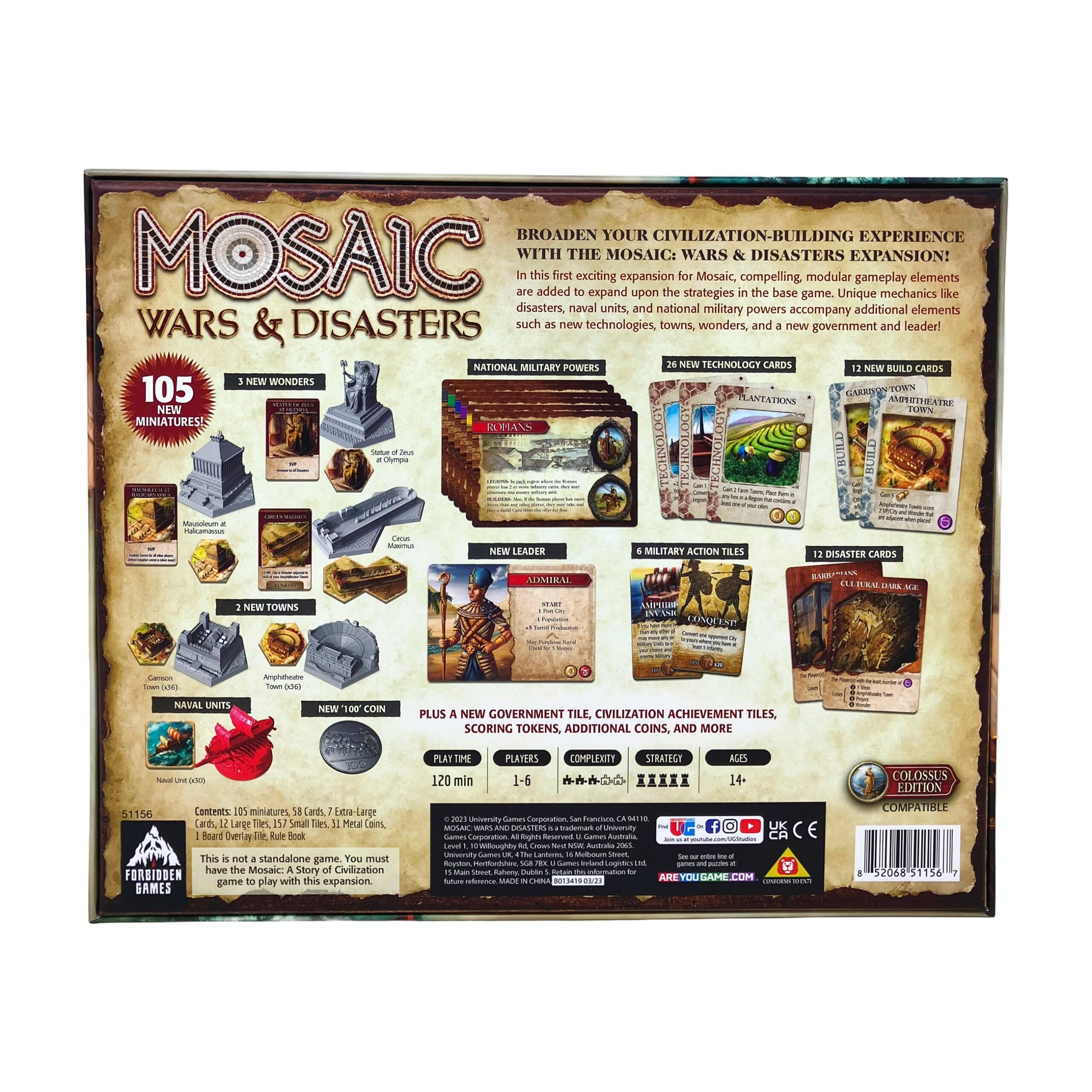 Mosaic: Wars & Disasters Expansion - Colossus Edition Strategy Game - Image 3