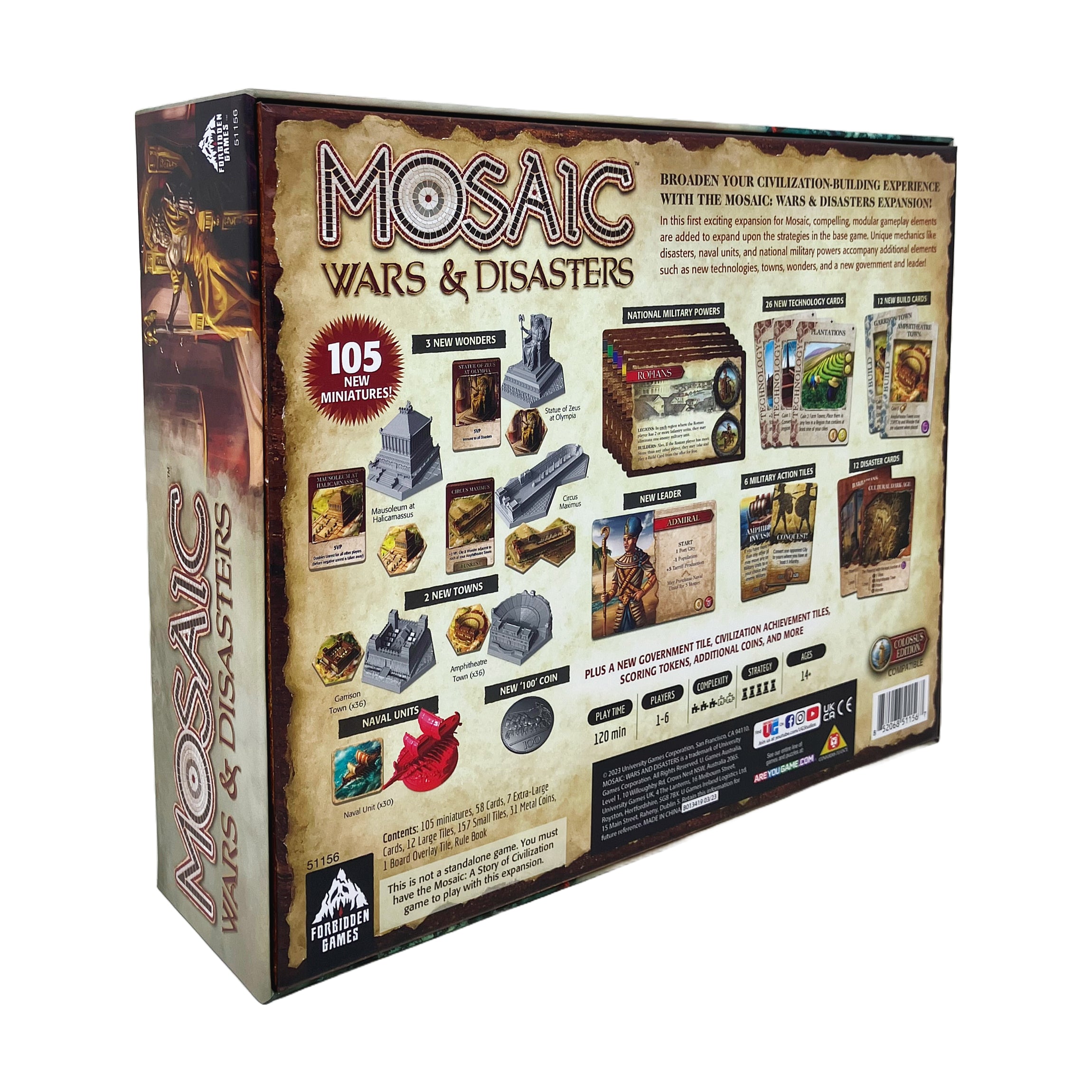Mosaic: Wars & Disasters Expansion - Colossus Edition Strategy Game - Image 4
