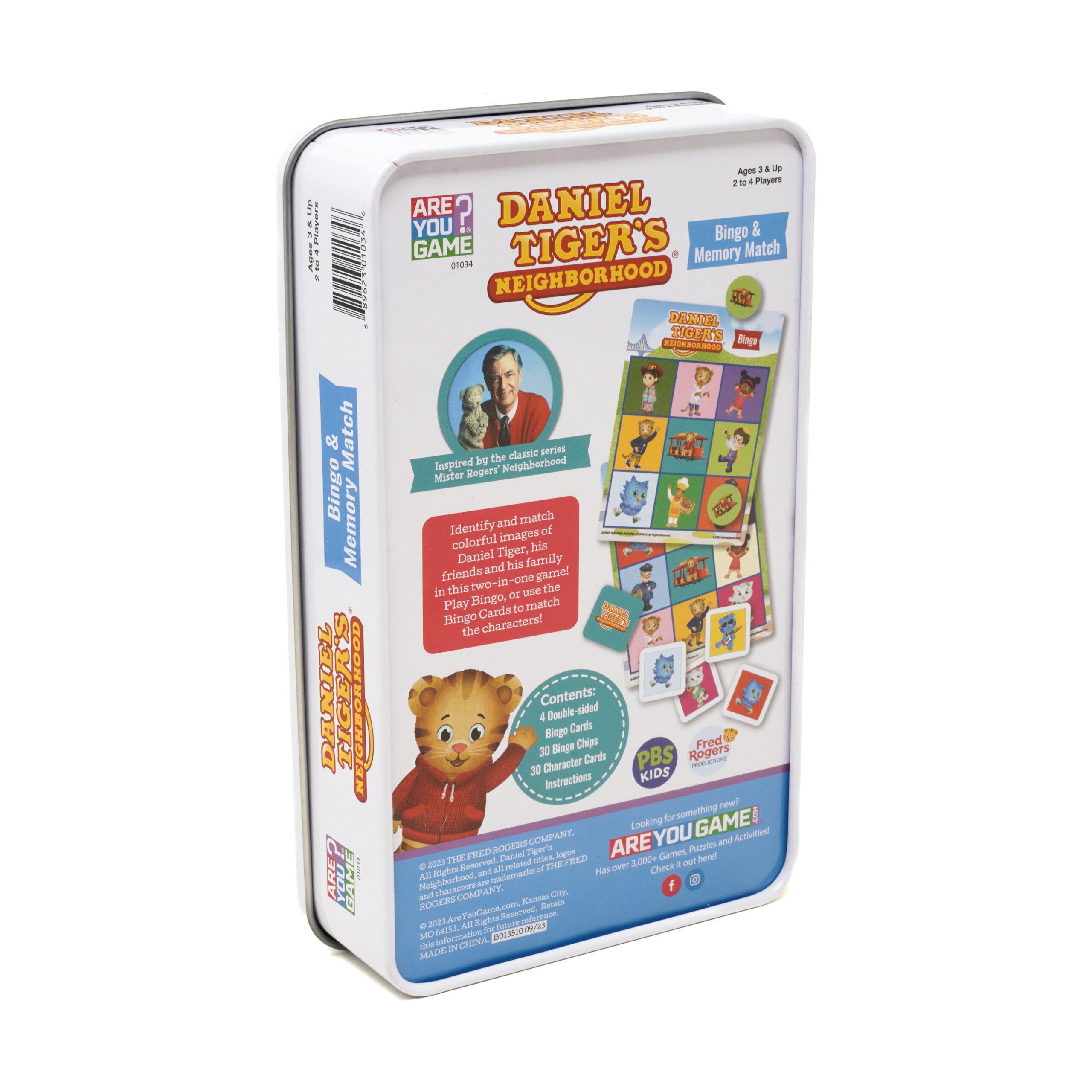Daniel Tiger's Neighborhood Interactive Bingo & Memory Match Tin - Image 2