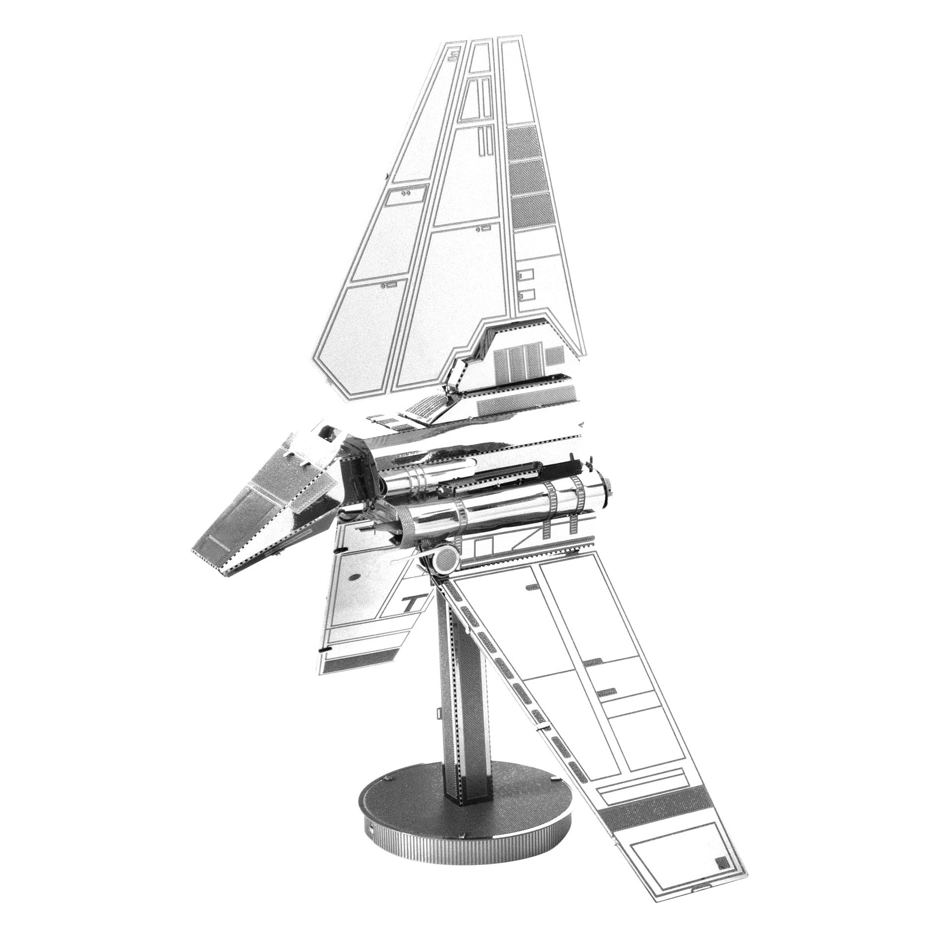 Metal Earth Star Wars Imperial Shuttle 3D Metal Model Kit - Image 2