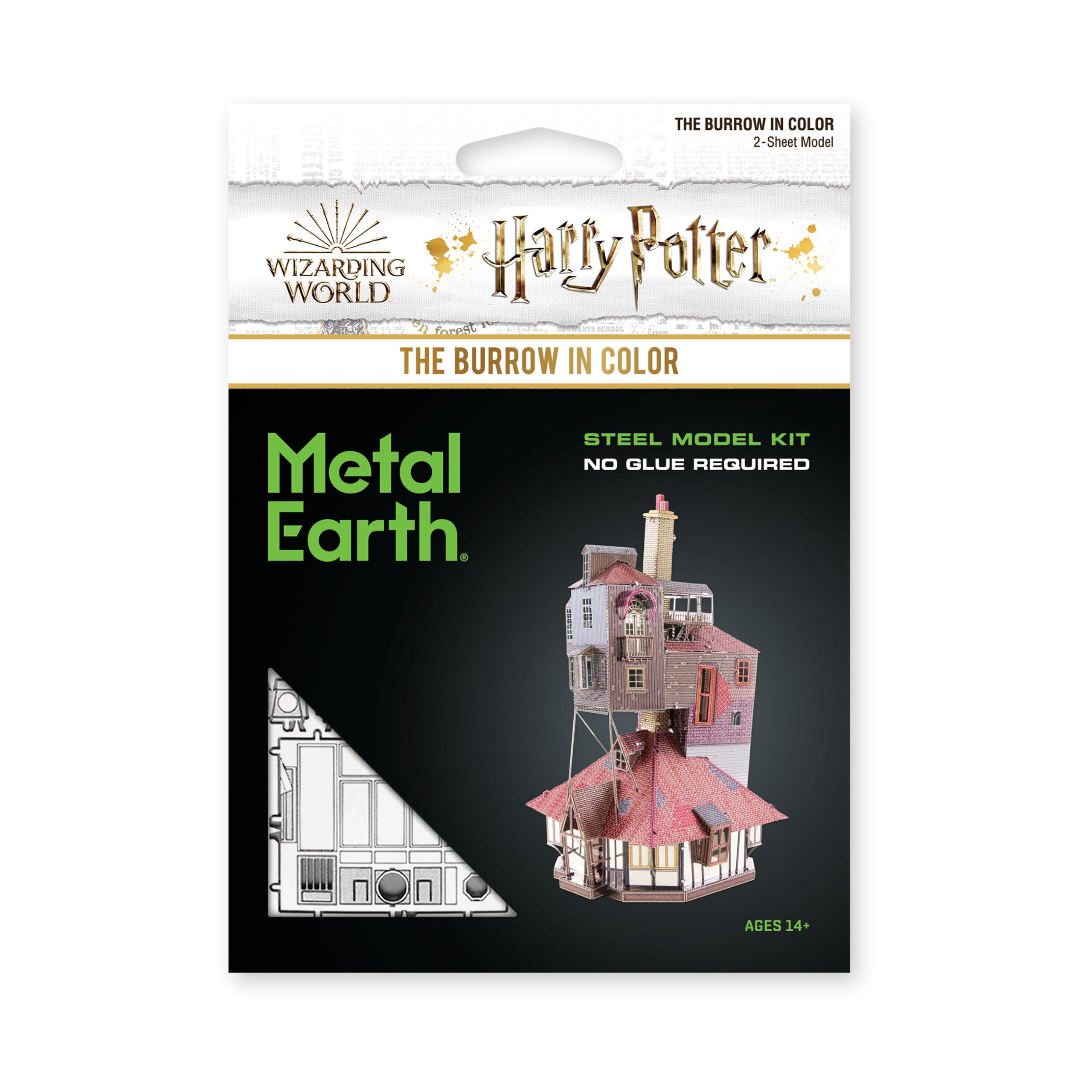 Metal Earth 3D Metal Model Kit - Harry Potter The Burrow in Color - Image 2