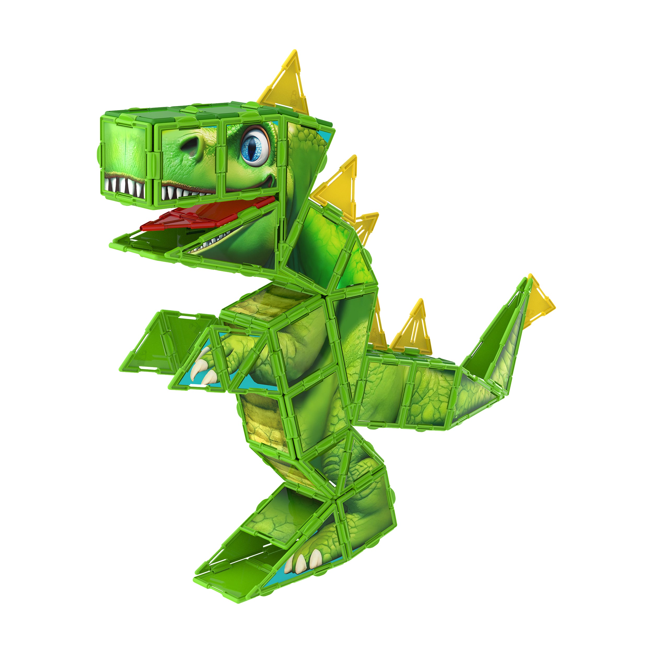 Techno Tiles - Dinosaur Creative Building Set, 200+ Pieces - Image 2