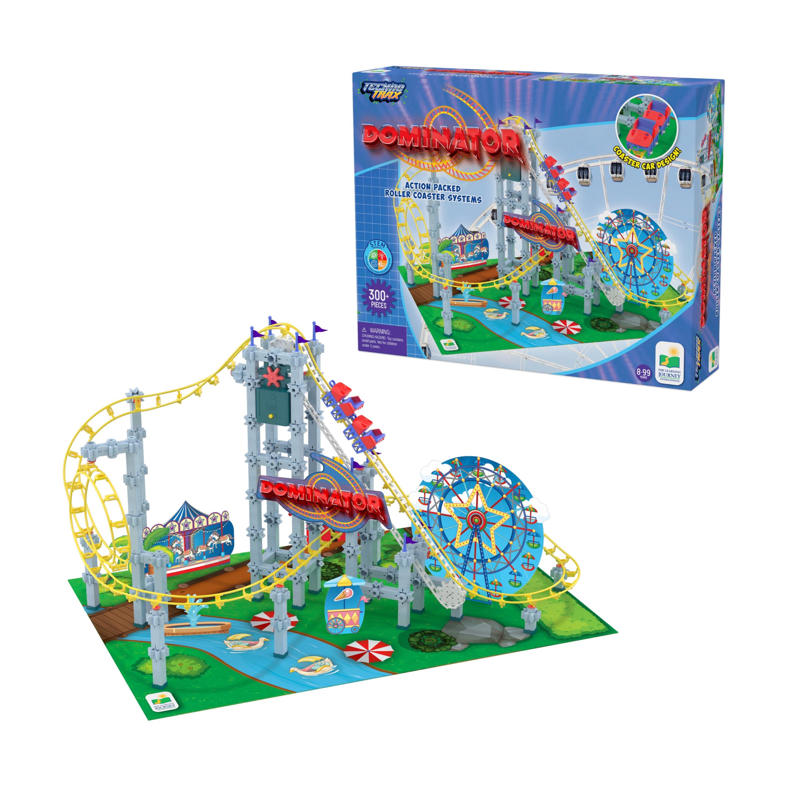 Techno Trax Dominator Roller Coaster Building Set - 346 Pieces - Image 3