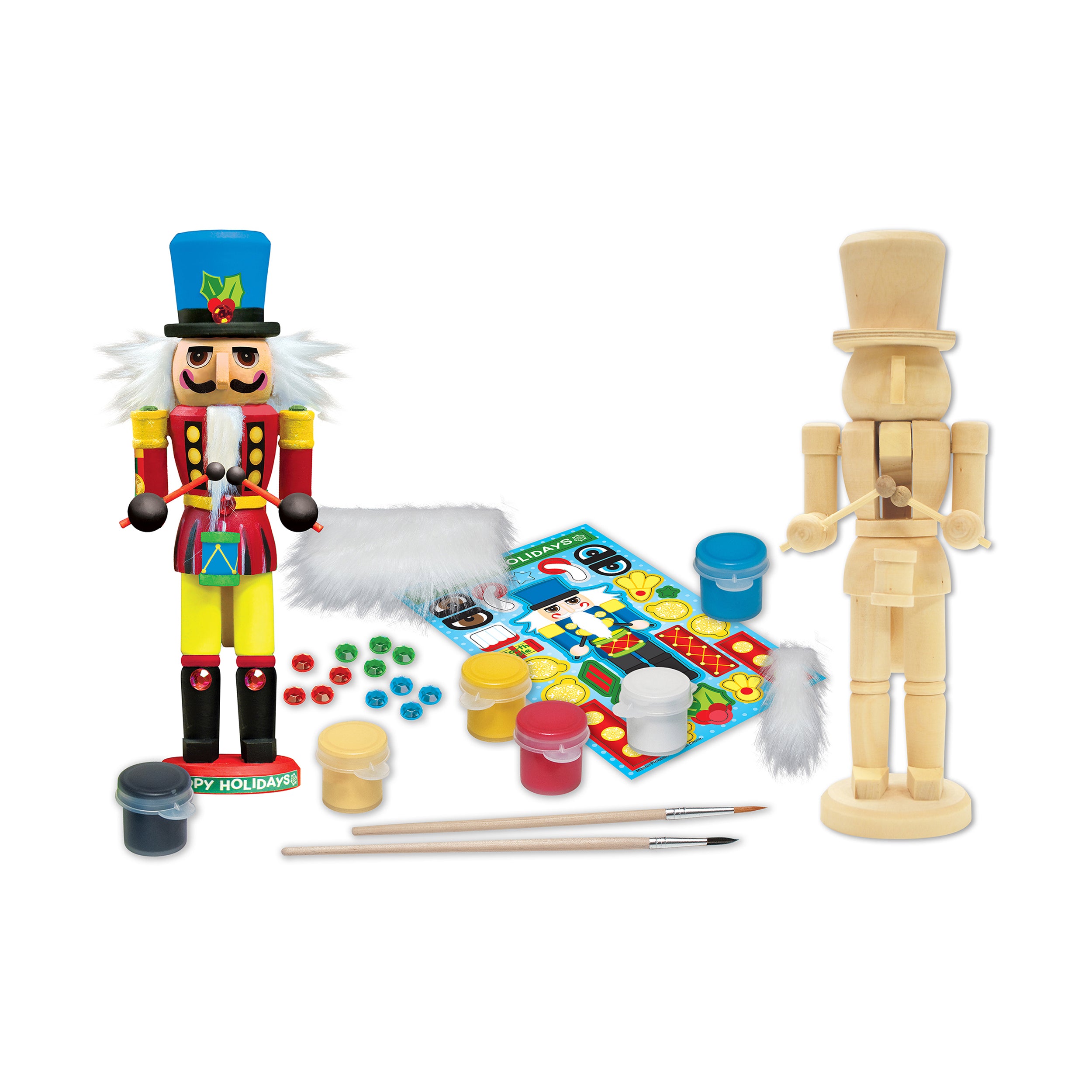 Works of Ahhh Nutcracker Drummer Wood Paint Kit - Craft Set - Image 3