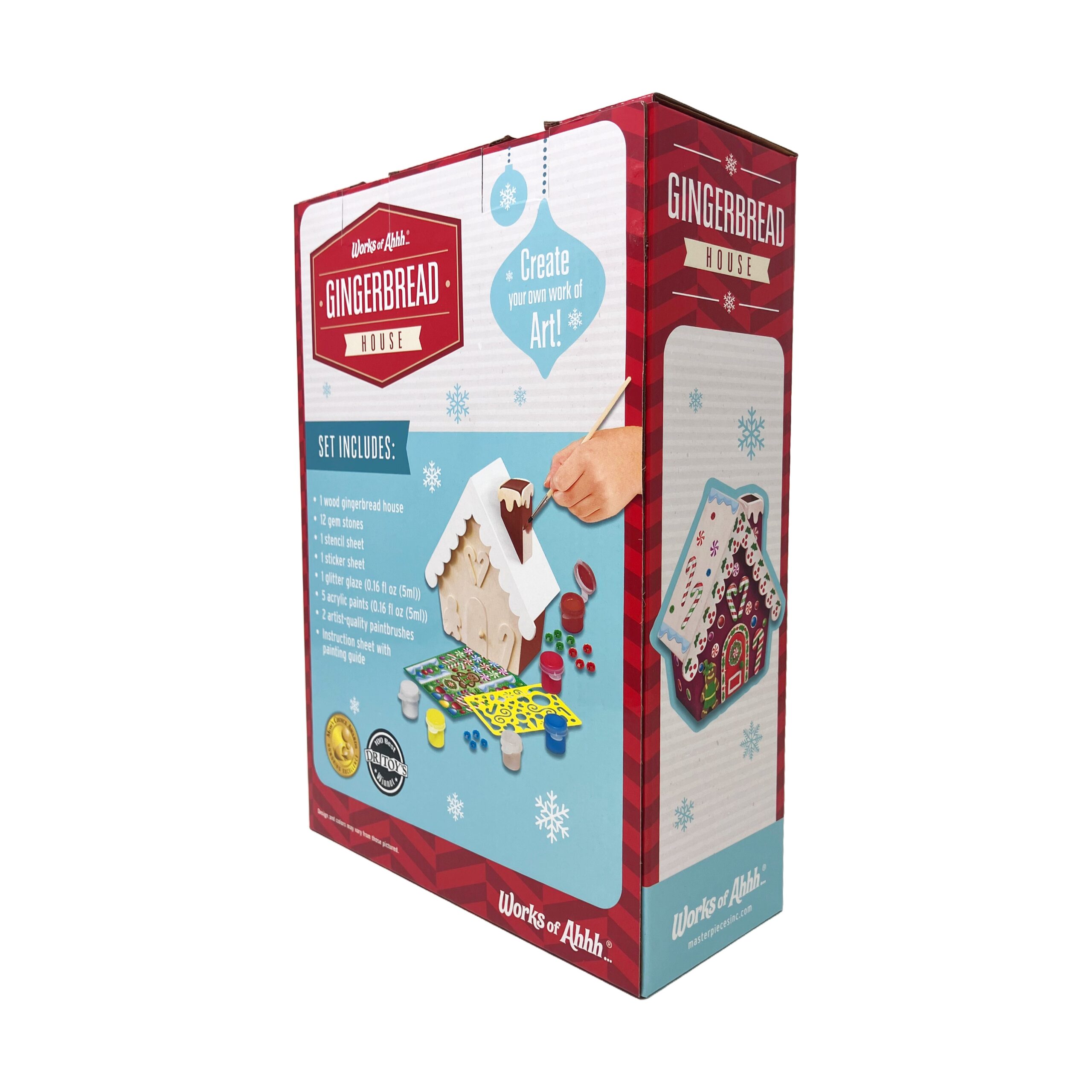 Works of Ahhh Gingerbread House Wood Painting Craft Kit - Image 5