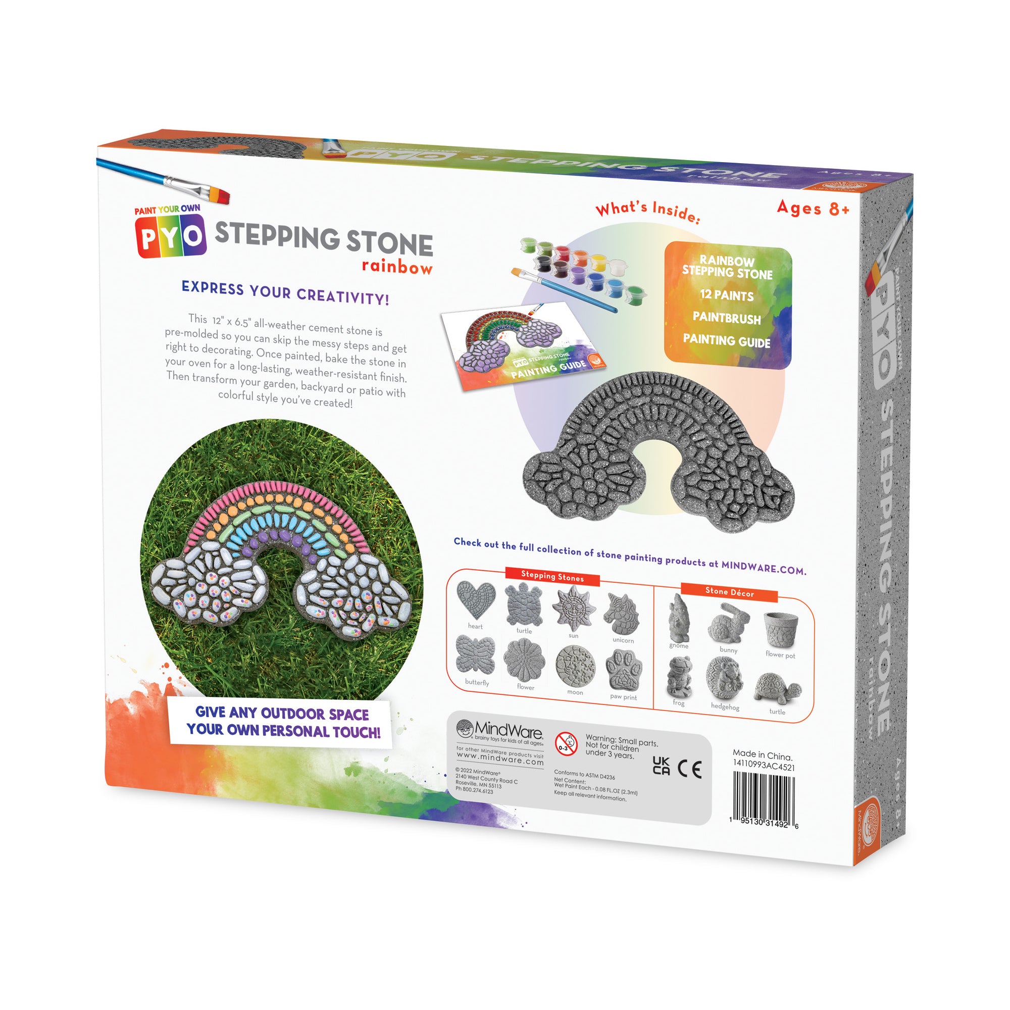 Creative Escapes Rainbow Stepping Stone Paint Kit - Multicolor - Image 3