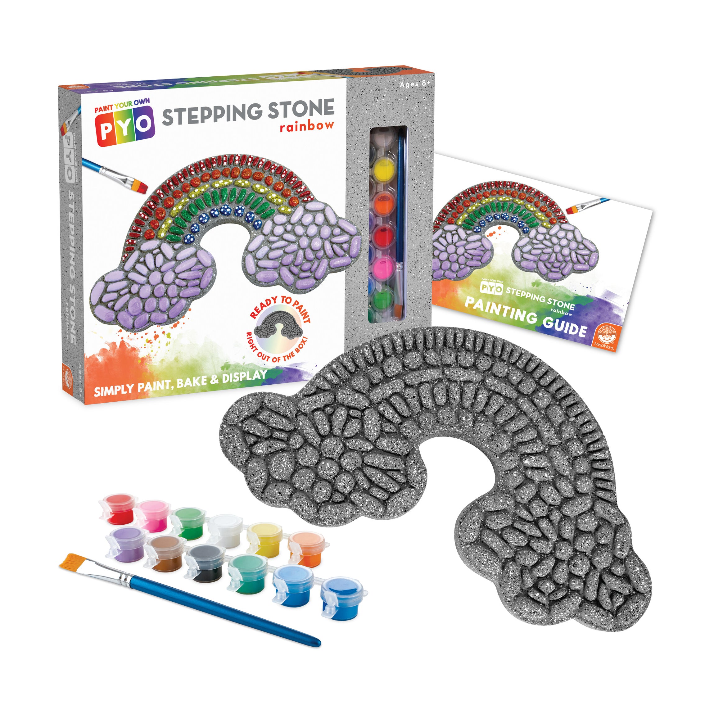 Creative Escapes Rainbow Stepping Stone Paint Kit - Multicolor - Image 4