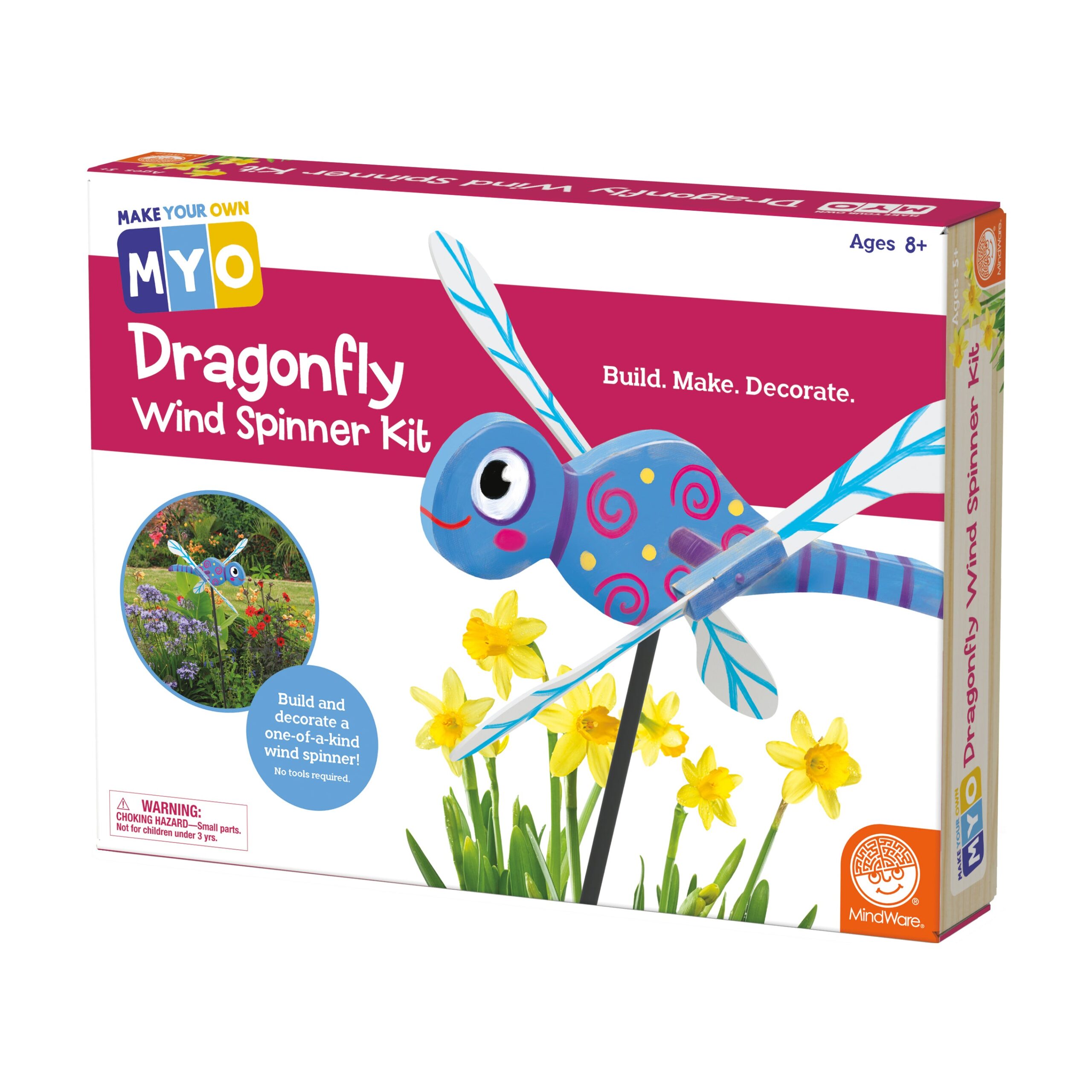 DIY Dragonfly Wind Spinner Craft Kit - Garden Art - Image 2