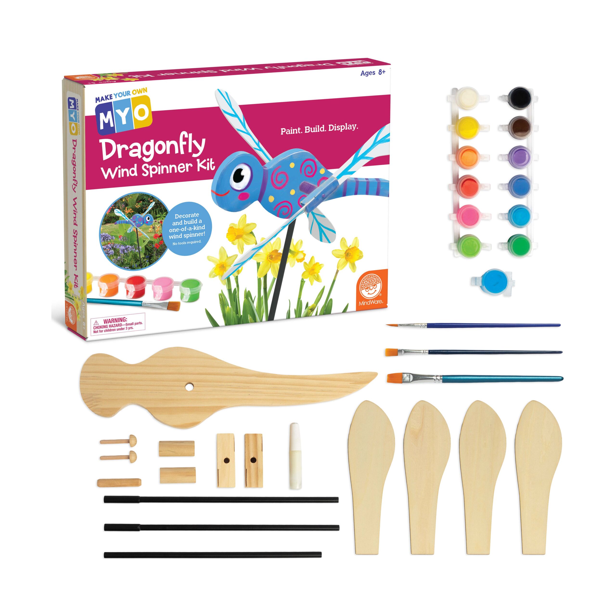 DIY Dragonfly Wind Spinner Craft Kit - Garden Art - Image 5