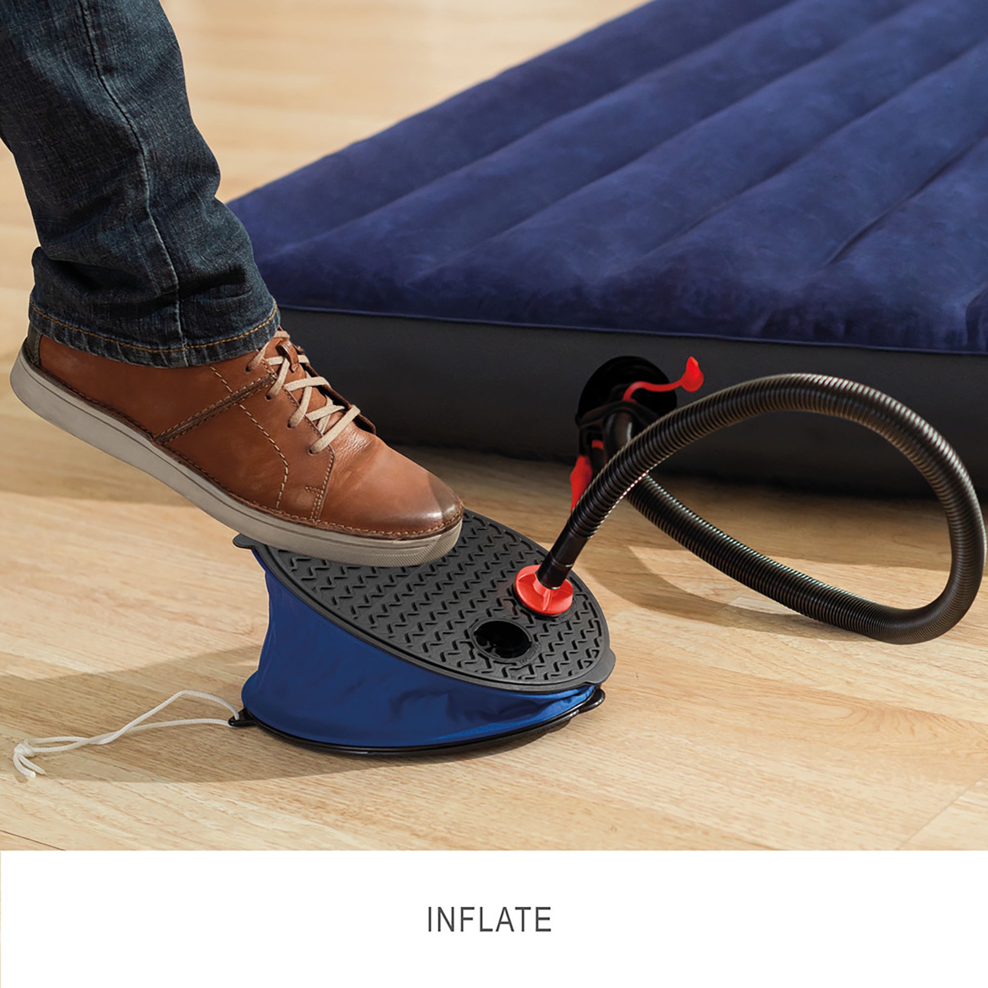 Intex Bellows Foot Pump - 11" High-Volume Air and Deflation Pump - Image 2