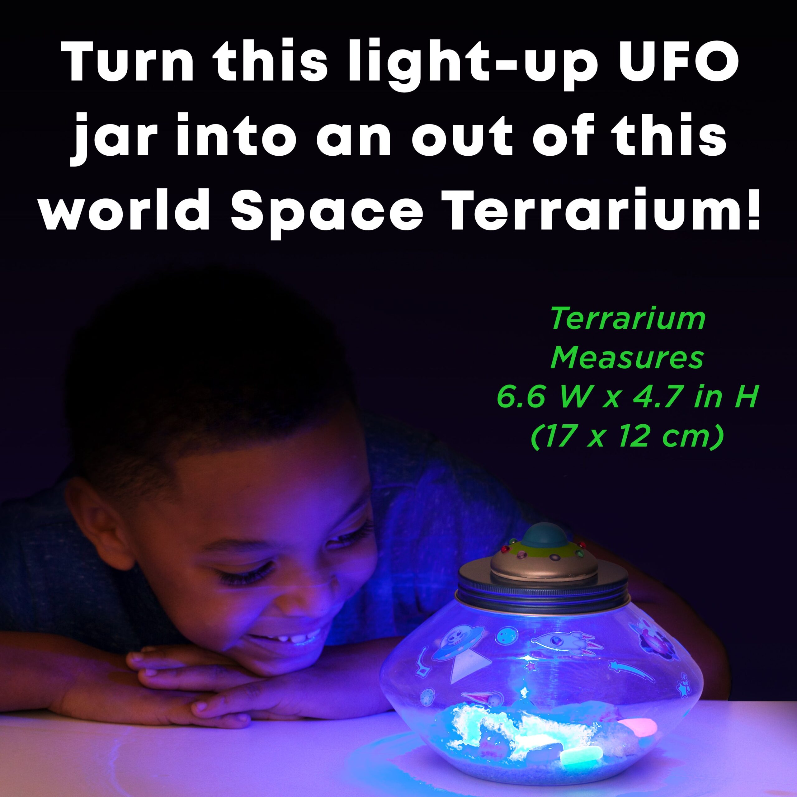 Creativity for Kids Crystal Space Terrarium - Glow-in-the-Dark Science Kit - Image 2