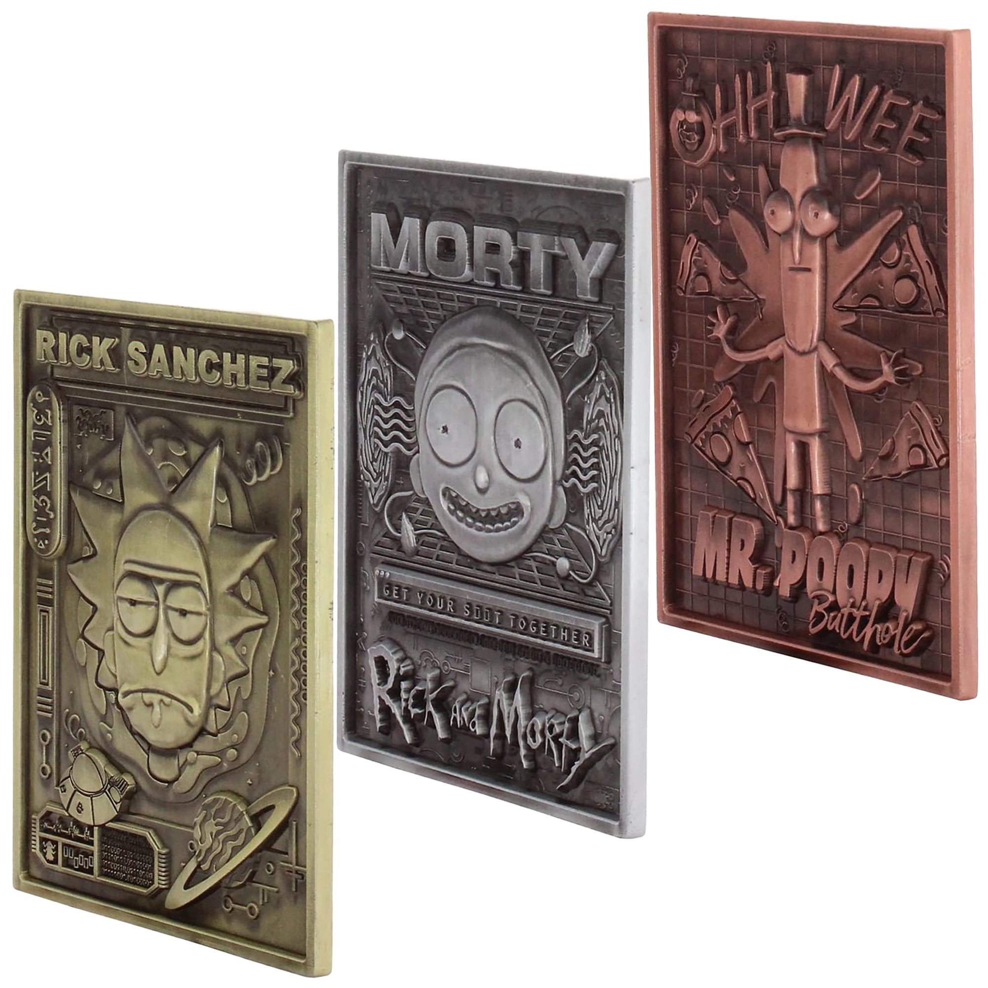Exquisite Gaming Rick & Morty Digiplate Starter Pack with 3 Collectible Metal Cards & Phone Stand - Image 5