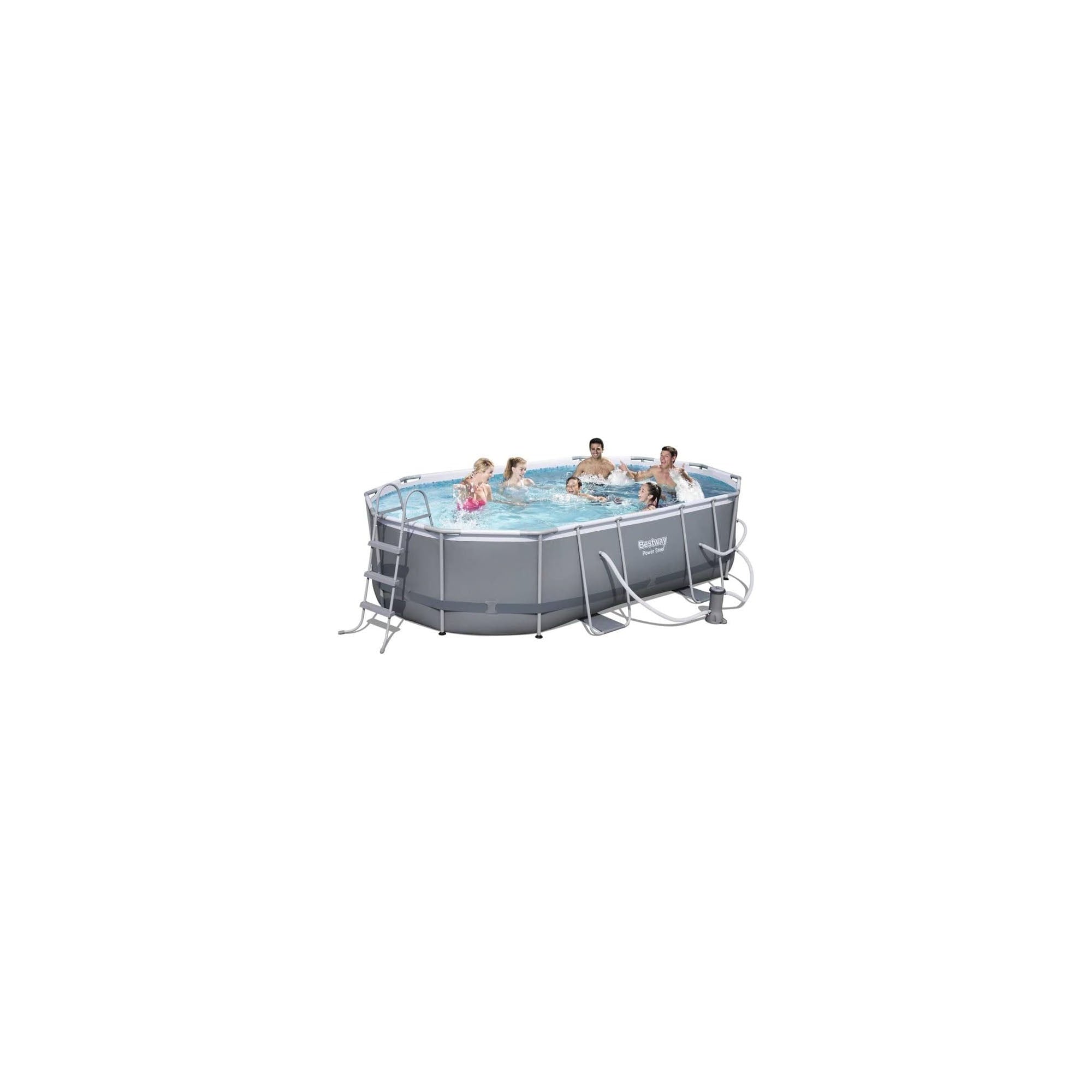 Bestway Power Steel Oval Frame Pool Set with Essentials - Image 5