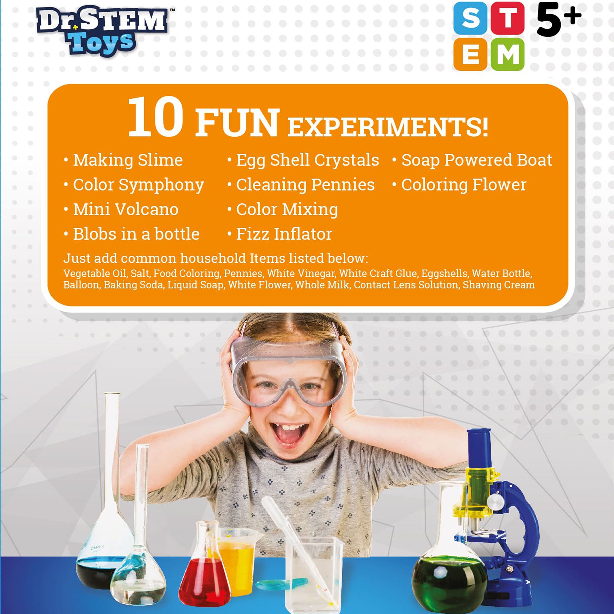 Dr. STEM Chemistry Adventure Set - 10 Experiment Kit for Kids Age 5+ - Image 4