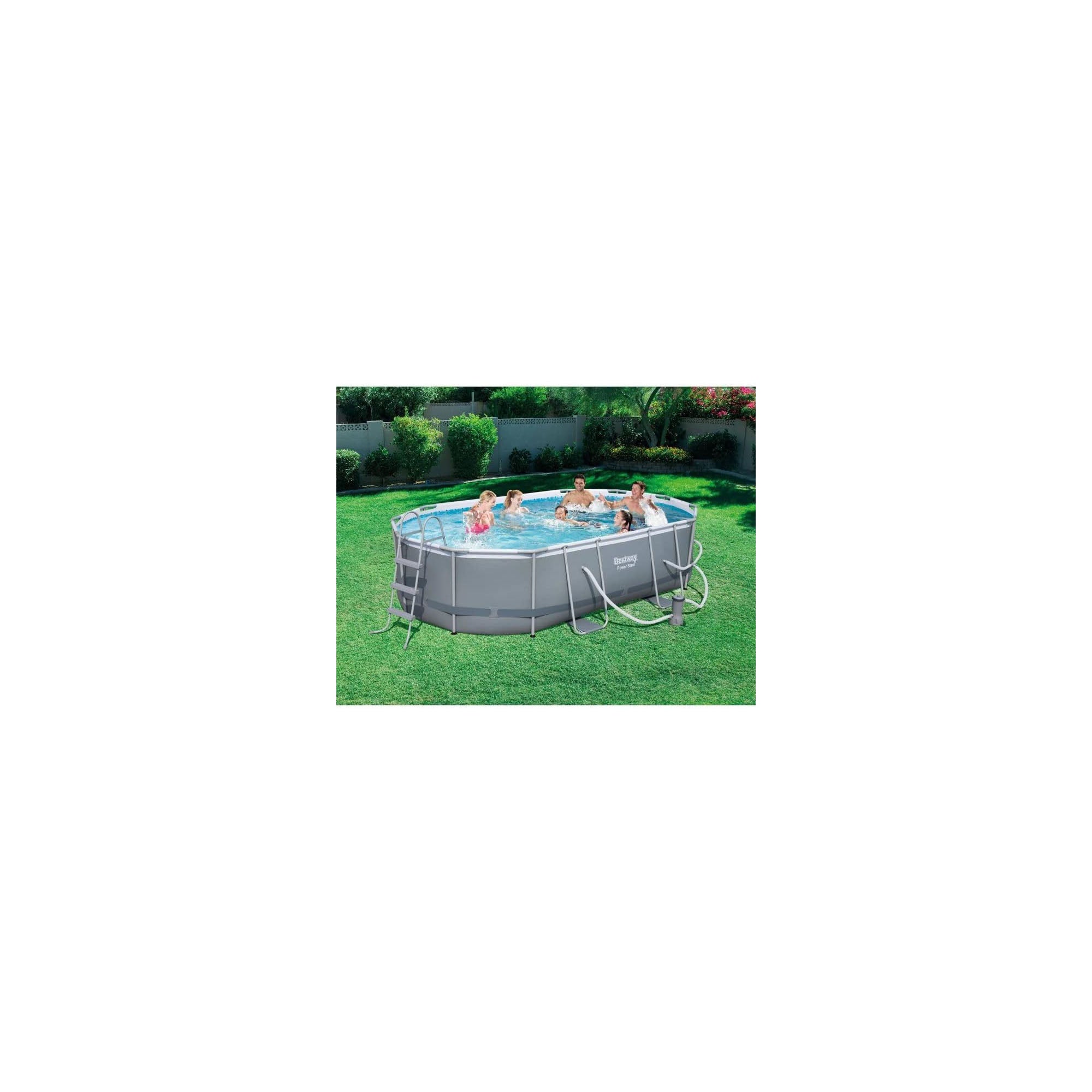 Bestway Power Steel Oval Frame Pool Set with Essentials - Image 3