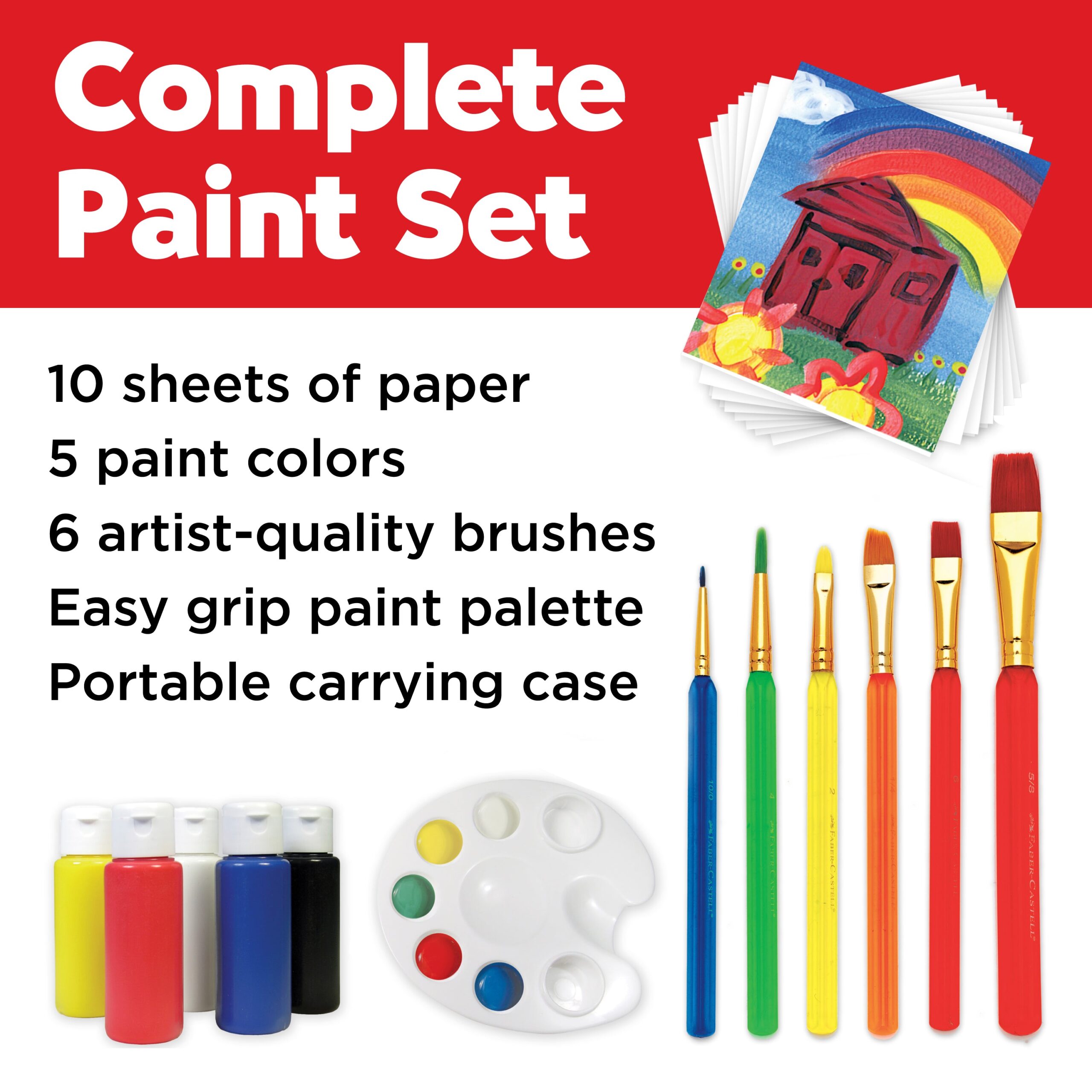 Faber-Castell Young Artist Learn to Paint Set - Complete Kit - Image 3