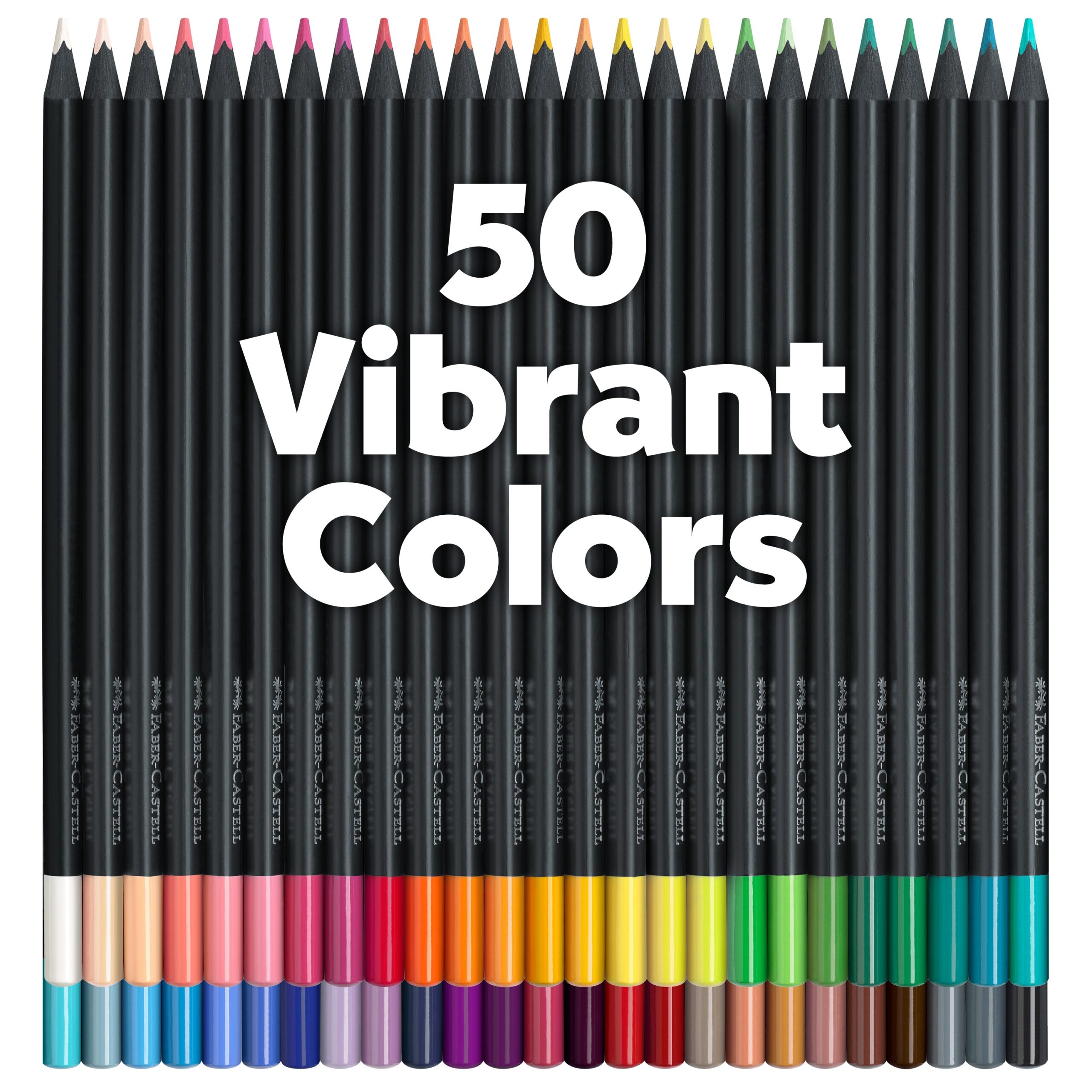Faber-Castell Black Edition 50 Color Pencils - Art Set - Image 3